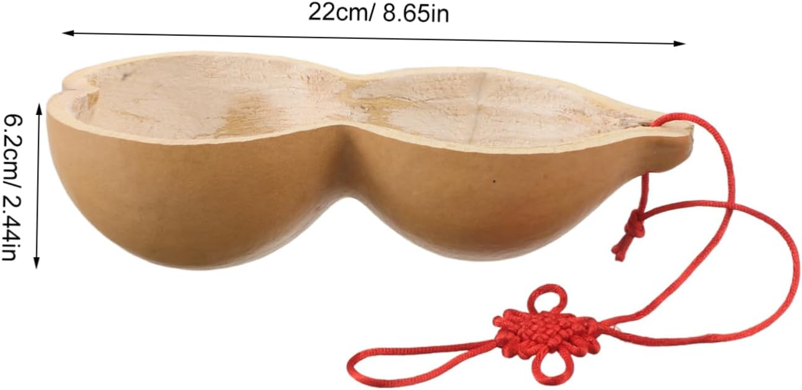 COOLHIYA Natural Gourd Water Scoop Half Gourd Ladle for Bathroom Hair Washing and Kitchen Gardening Water Dipper image number 1