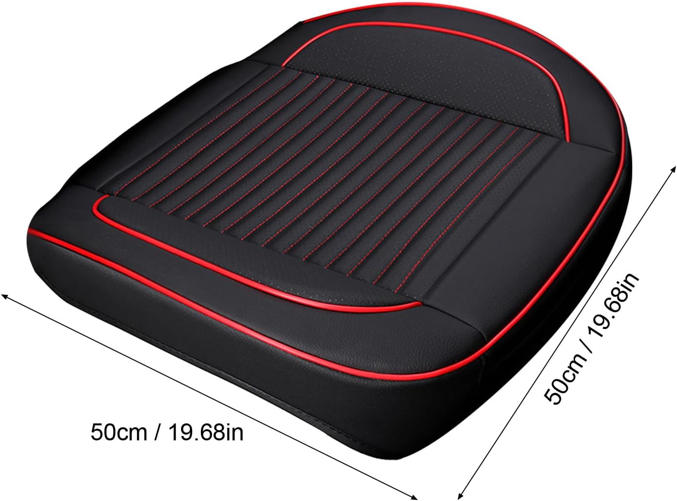 Front Car Seat - Driver Faux Leather Pad Seat Covers | Nonslip Car Seat Covers Auto Interior Protector for Automotive Trucks Automotive Accessories Imtrub image number 3