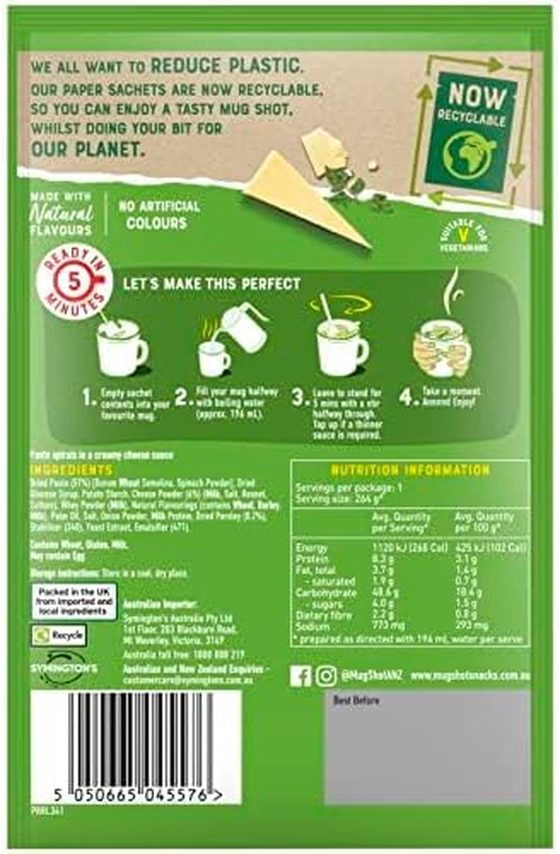 Mug Shot Creamy Cheese Pasta, 68G (Pack of 10) image number 1