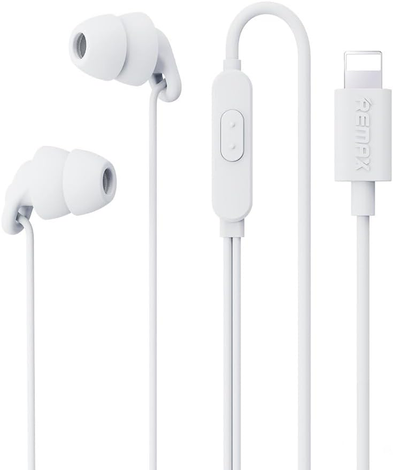 Remax RM-518I Wired Sleep Earphone for Iphone, White