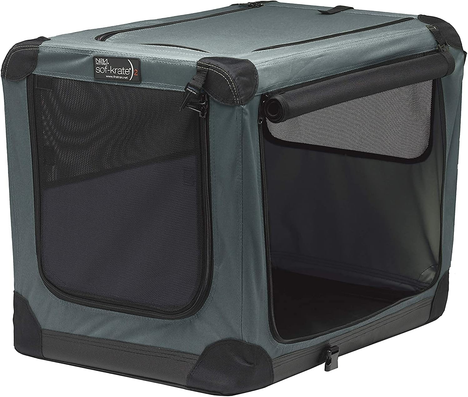 First Trax Soft Crate N2 Gray Medium Outdoor Disaster Prevention Folding Soft Type Pet Carrier