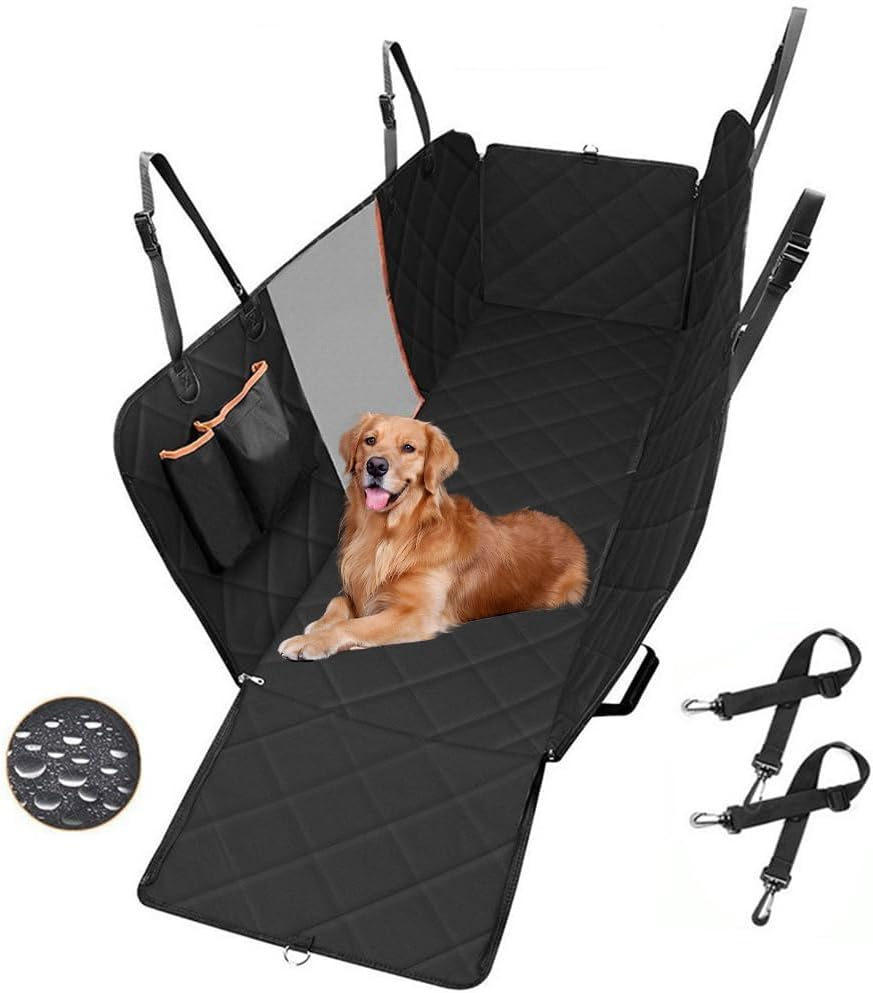 HPAMR Dog Car Seat Cover Hard Bottom, Dog Car Seat Covers for Back Seat, Dog Hammock for Car, Back Seat Pet Cover, Back Seat Extender, Pets Backseat Protector, Back Seat Pets Covers for Dogs image number 4