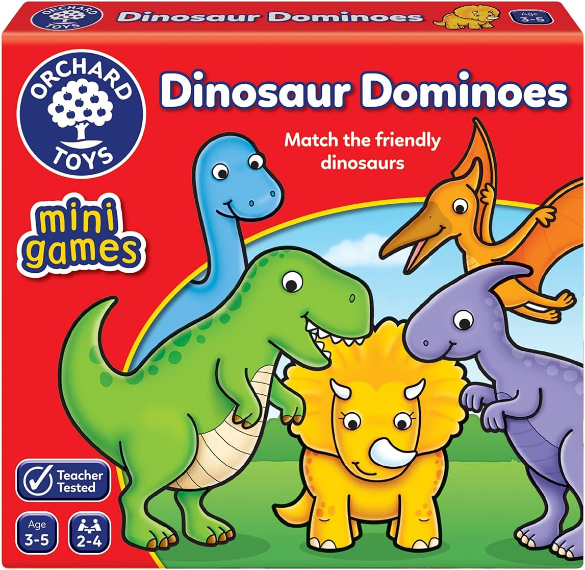 Orchard 600353 Dinosaur Dominoes Mini Card Game image number 5