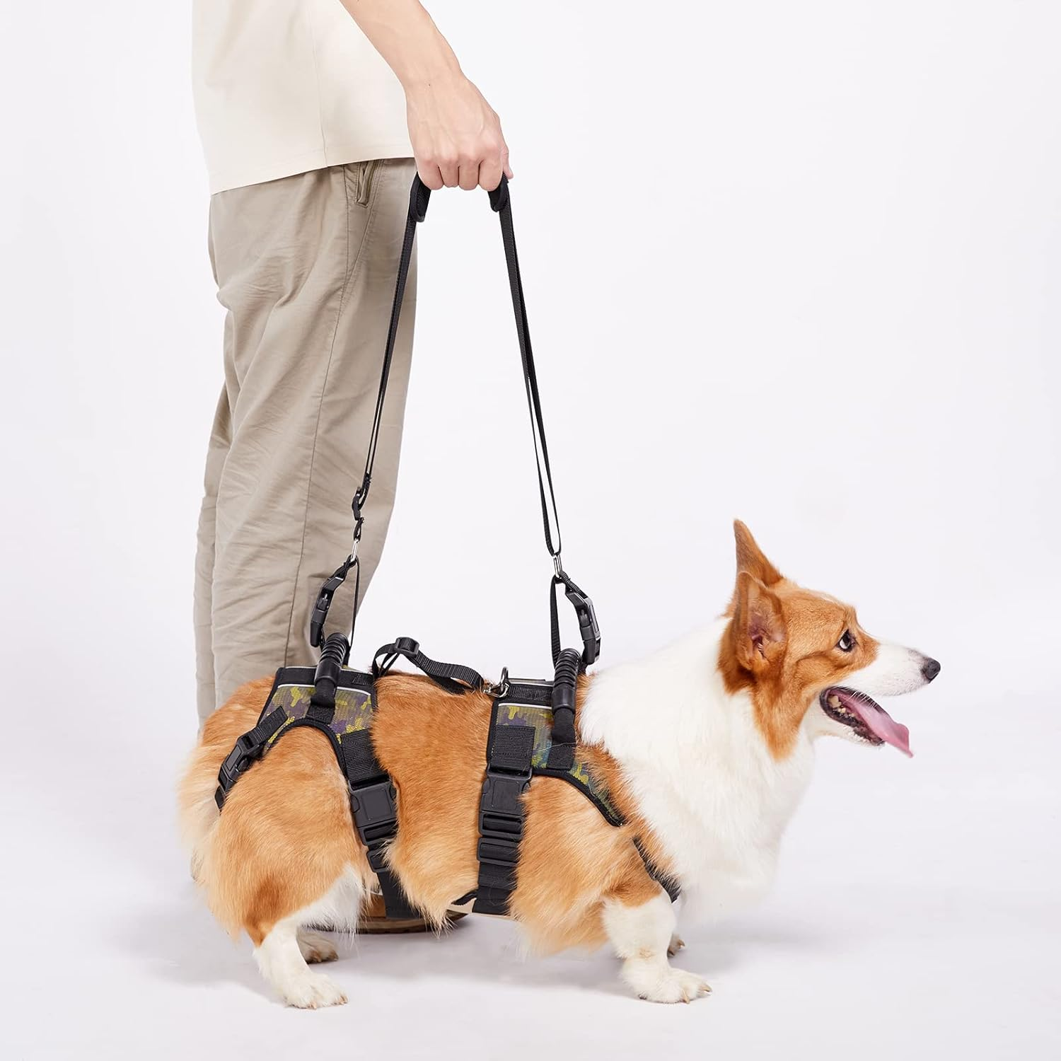 Coodeo Dog Lift Harness, Full Body Support & Recovery Sling, Pet Rear Leg Support Rehabilitation Lifts Vest, Dog Carrier for Senior Dogs with Joint Injuries, Arthritis, Paralysis up Stairs (Xxlarge) image number 3