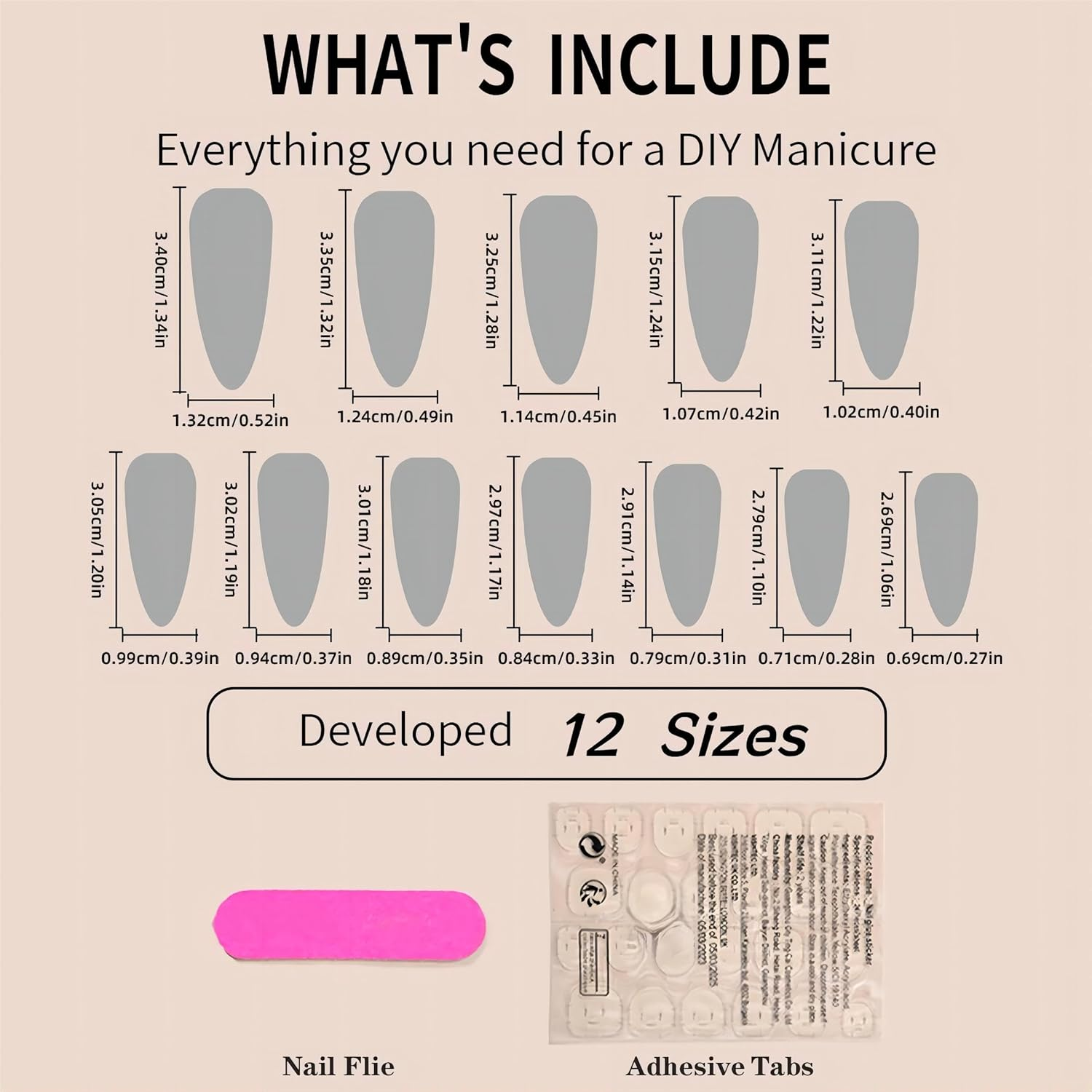 French Tip Press on Nails Long Almond Fake Nails Black and White Double Spell Acrylic False Nails Nude Full Cover Artificial Nails Press Ons Stiletto Stick on Nails for Women Art Decoration 24Pcs image number 5