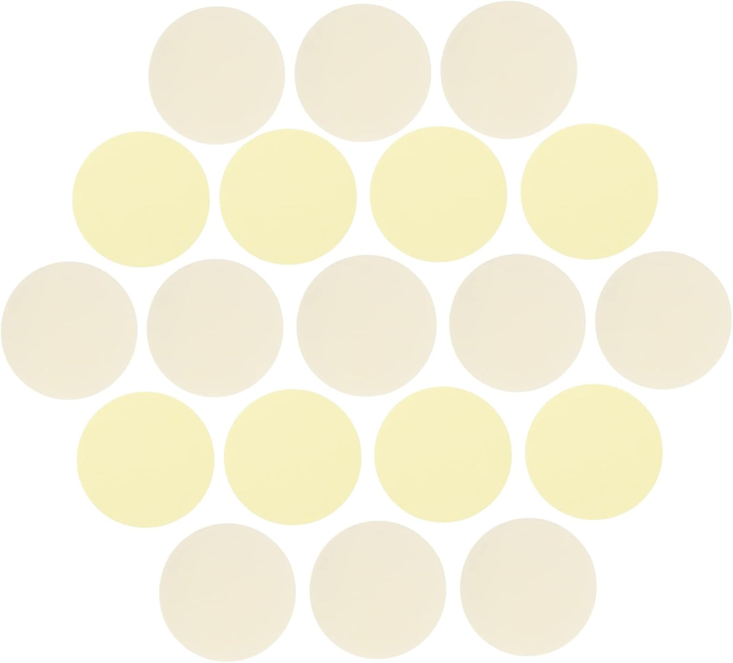 24Pcs Double Sided round Mounting Stickers Little Yellow Base Film Adhesive Tape for Home Office image number 3