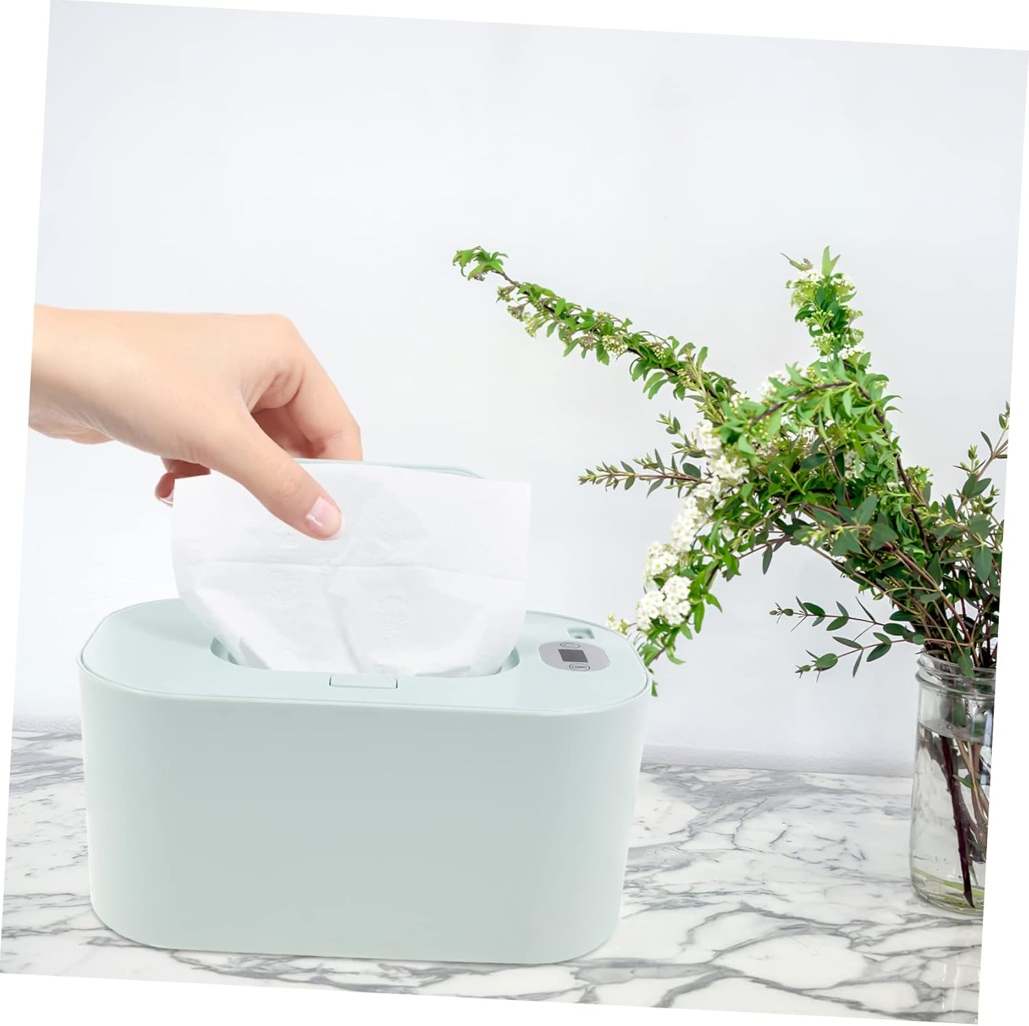 Portable Wipe Warmer USB Wipe Warmer Tissue Dispenser for Home Car Travel Use Wet Tissue Function image number 1