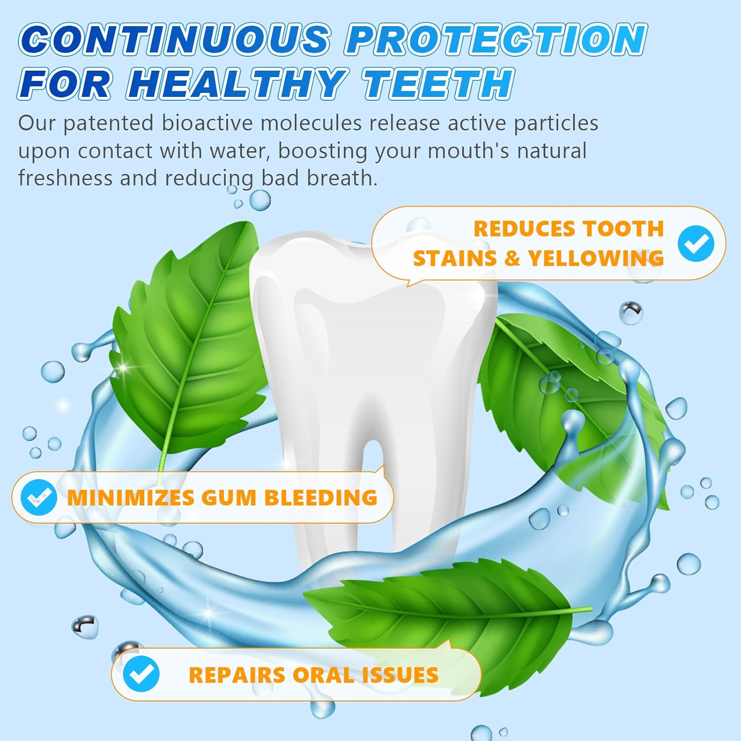 Toothpaste Tablets, Nano Hydroxyapatite, Coconut Oil, Mint Flavor, 70 Count, Tooth Cleaning Agent, Tablet Form, Travel Size, Strengthens Enamel, Fights Plaque, Freshens Breath image number 4