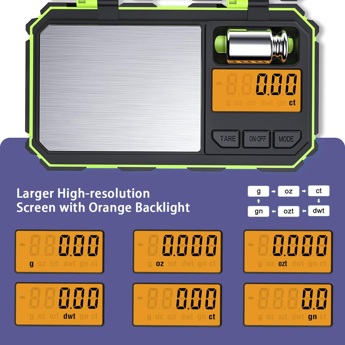 Digital Milligram Scale, 200G/ 0.01G Precision Mini Jewellery Scales with 50G Calibration, Potable Mini Scales Digital with LCD Backlit, 6 Units, Tare Function, for Jewellery, Experiment image number 6