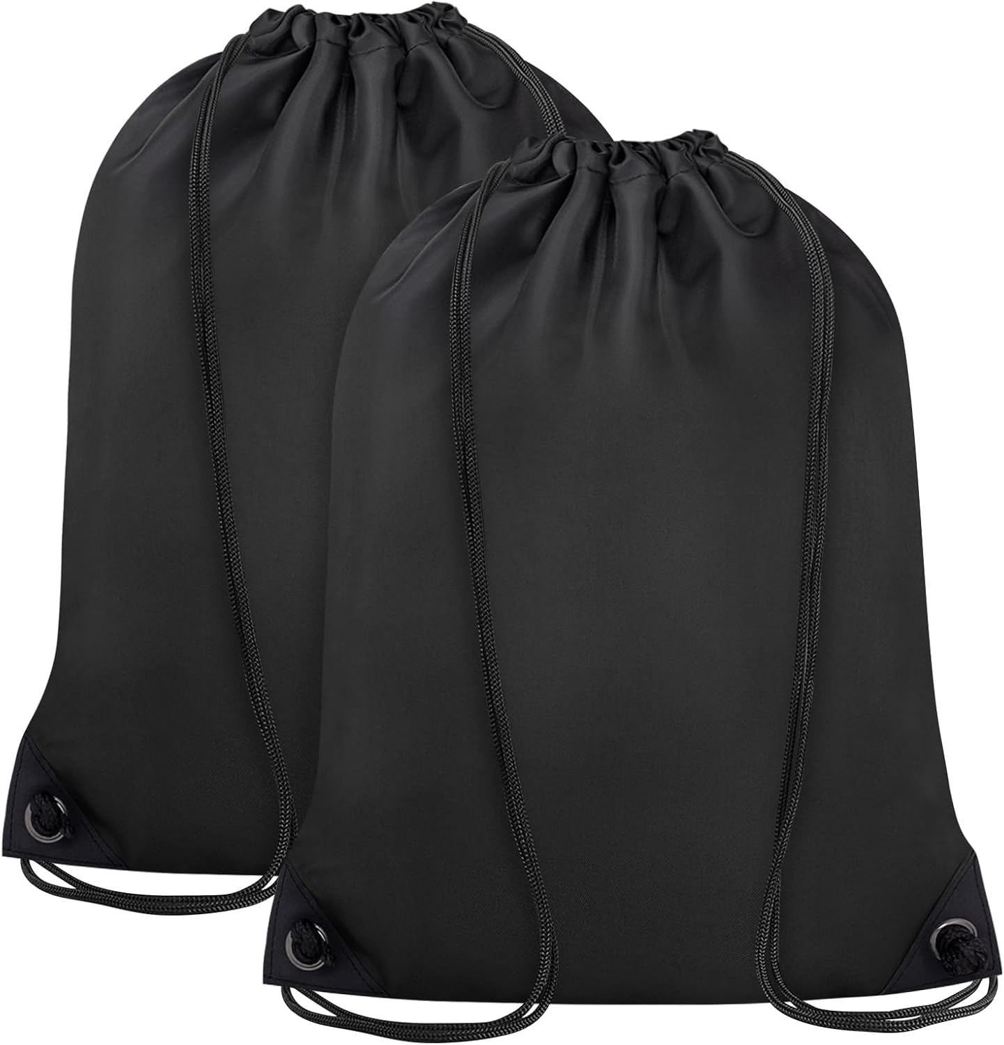 2PCS Drawstring Bags Bulk, String Backpack for Men Women, Cinch Bag Draw String Back Bag for Gym, Sports, Travel