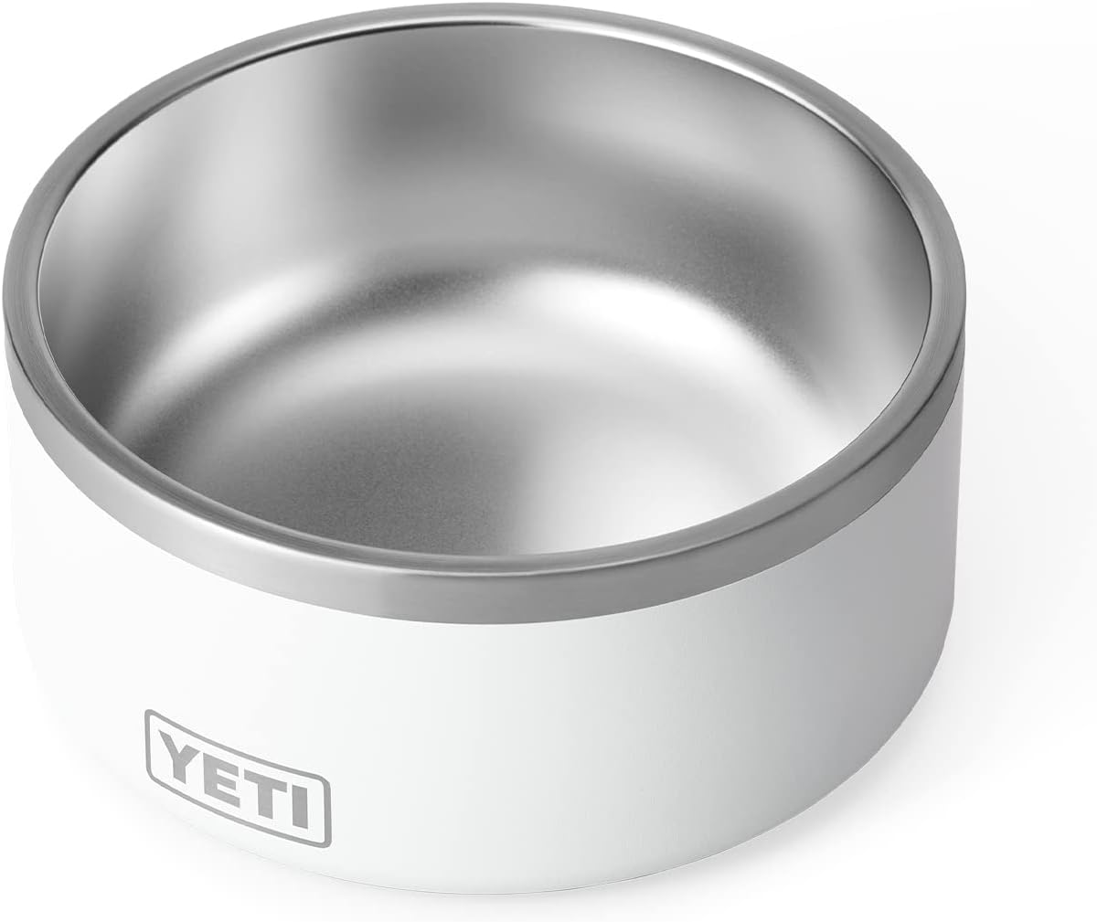 YETI Boomer 8, Stainless Steel, Non-Slip Dog Bowl, Holds 64 Ounces, White - Charcoal image number 4
