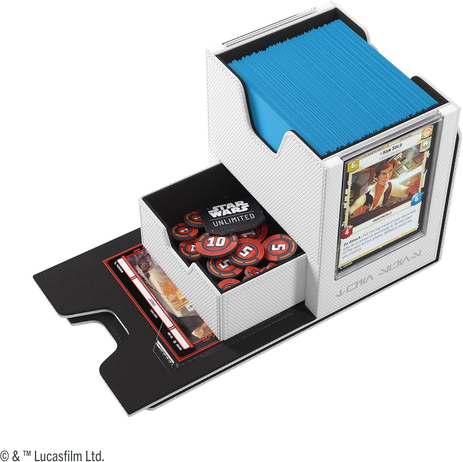 Gamegenic Star Wars Unlimited Twin Suns Deck Pod - White/Black image number 3