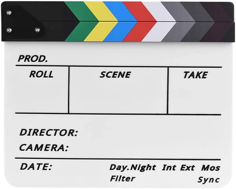 Clapperboard Clapper Board TV Movie Slate Colorful Clapboard Clapper Board Film image number 4