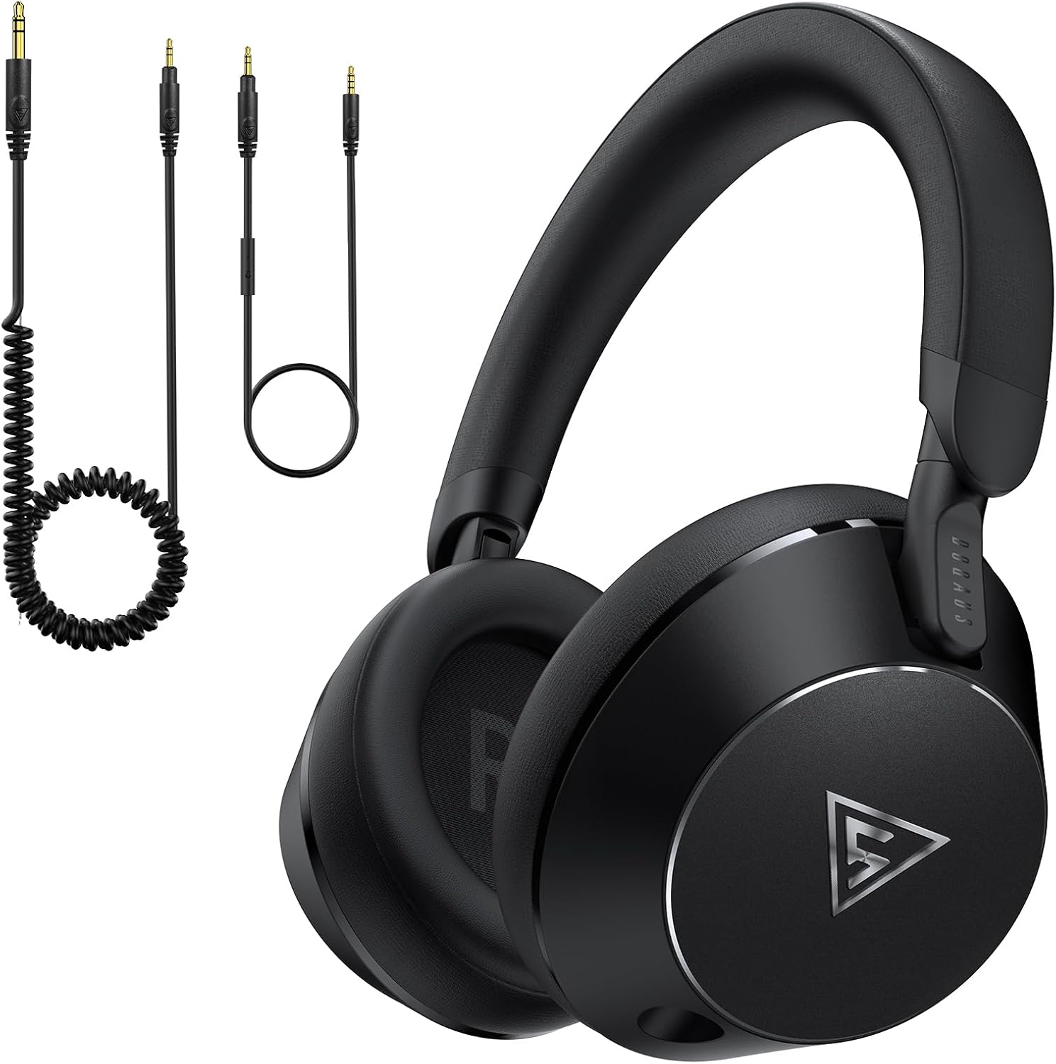 DOUQAS Wired over Ear Headphones, Studio Monitor & Mixing DJ Headphones, 50Mm Pu Titanium Plated Speakers with Neodymium Magnets, Detachable Audio Jack for Podcast Guitar Recording image number 1