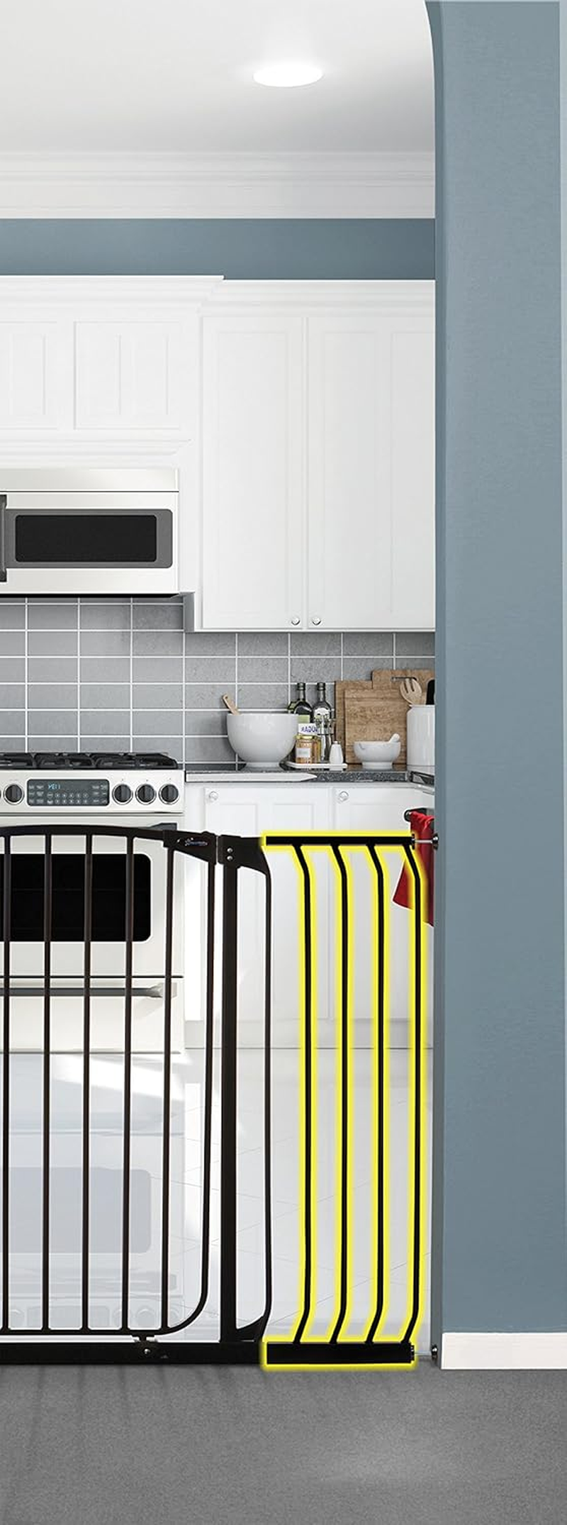 Dreambaby Chelsea Extra-Tall Gate Extension, 27 Cm, Black