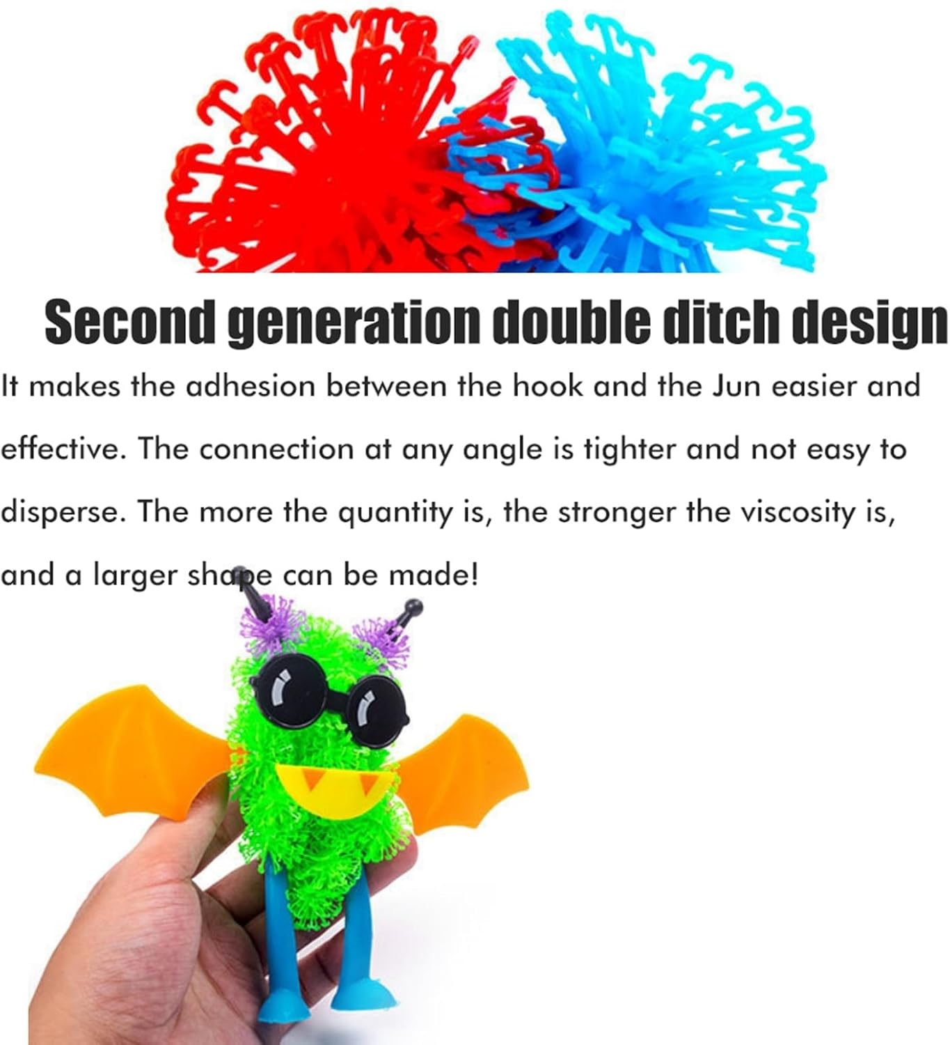 Srliya Educational Sticky Balls, DIY Building Block Toy Children from 3 Years (800 Capsule) image number 1