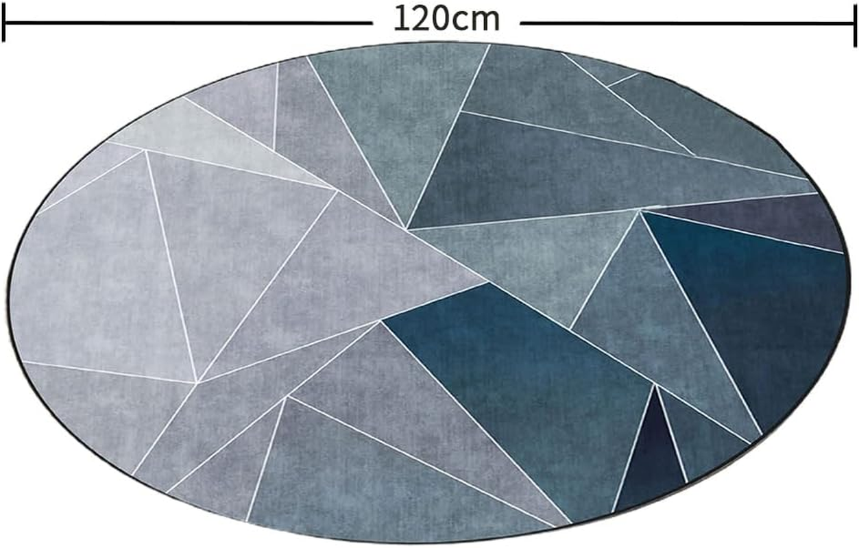 TOMVAES Office Chair Mat for Carpet/Hardwood Floors,120X120Cm Anti-Slip Desk Chair Mat, Highly Quality Computer Chair Mat for Rolling Chair, Multi-Purpose Floor Protector for Home Office (Blue) image number 4