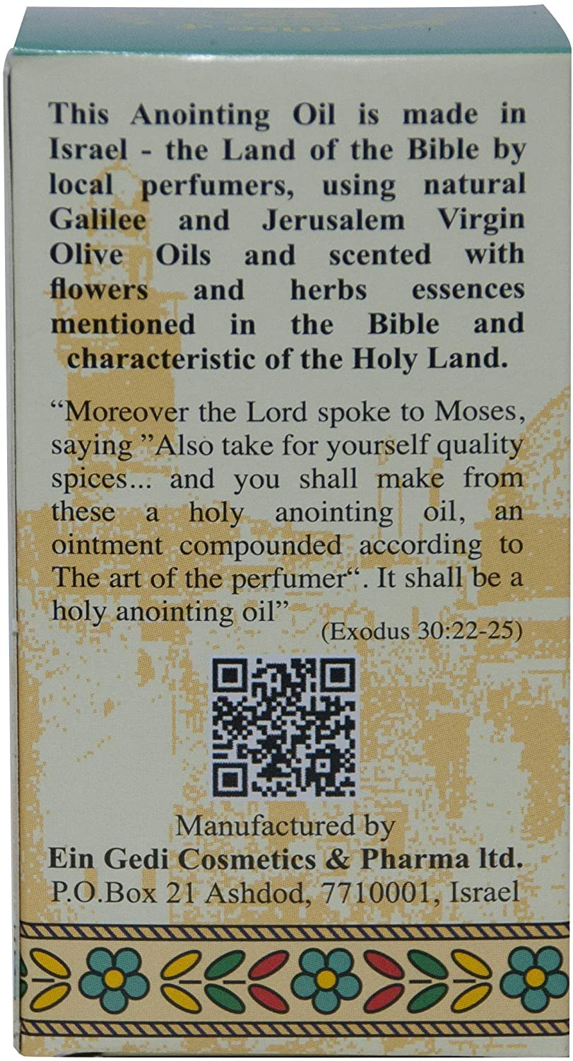 Anointing Oil 12Ml. - Blessing from Jerusalem (Frankincense and Myrrh) image number 1
