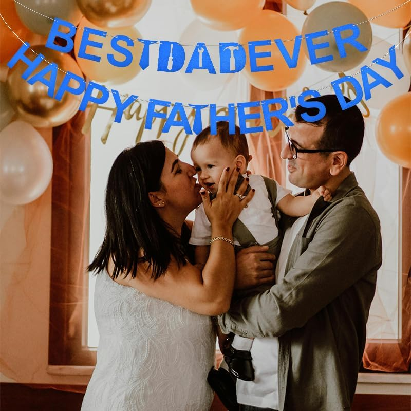 Fathers Day Decorations for Party Office Dad Birthday Banner Dad Party Decor Supplies Dad Decorative Banners for Home Wall Hanging Father'S Day Banner Father Garland Banner Daddy Banner Outdoor Indoor image number 5