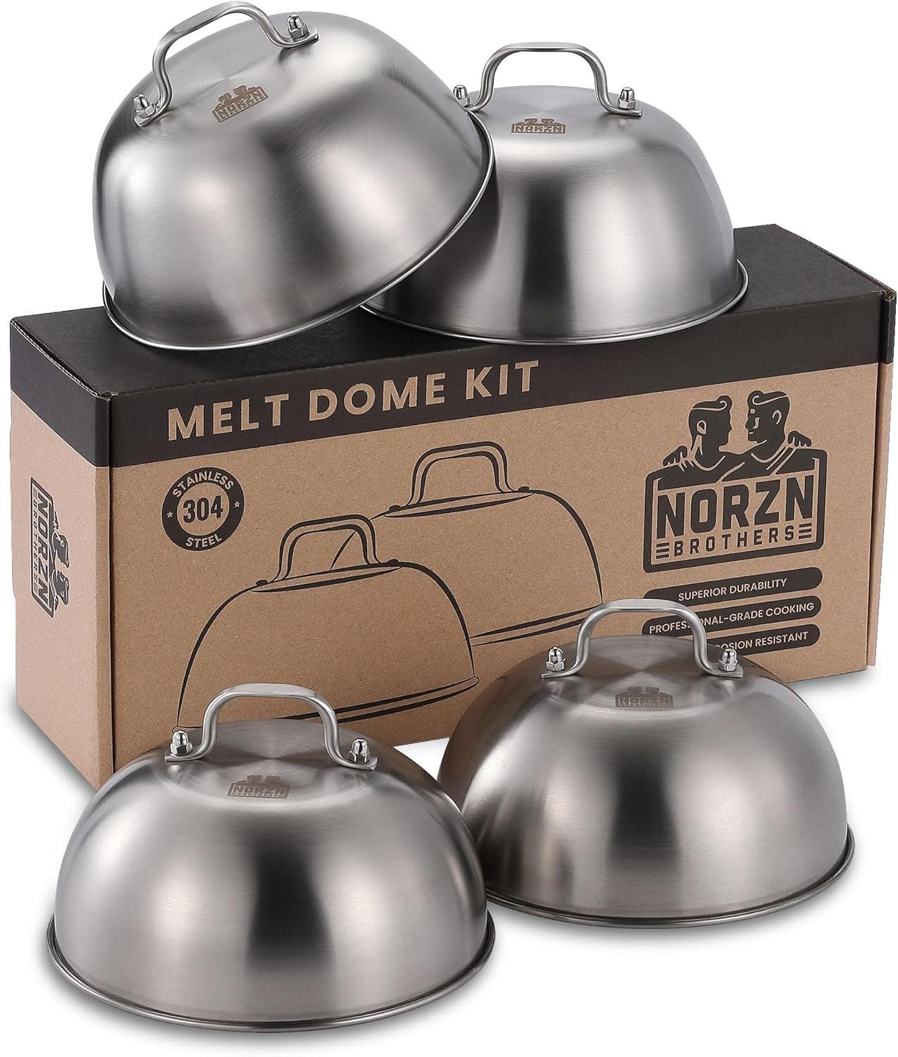 Norzn Brothers Smash Burger Press - Burger Smasher Stainless Steel 304, Smash Burger, Smashed Burger Press, Burger Press Smash Burger Press, Certified Food Contact EU