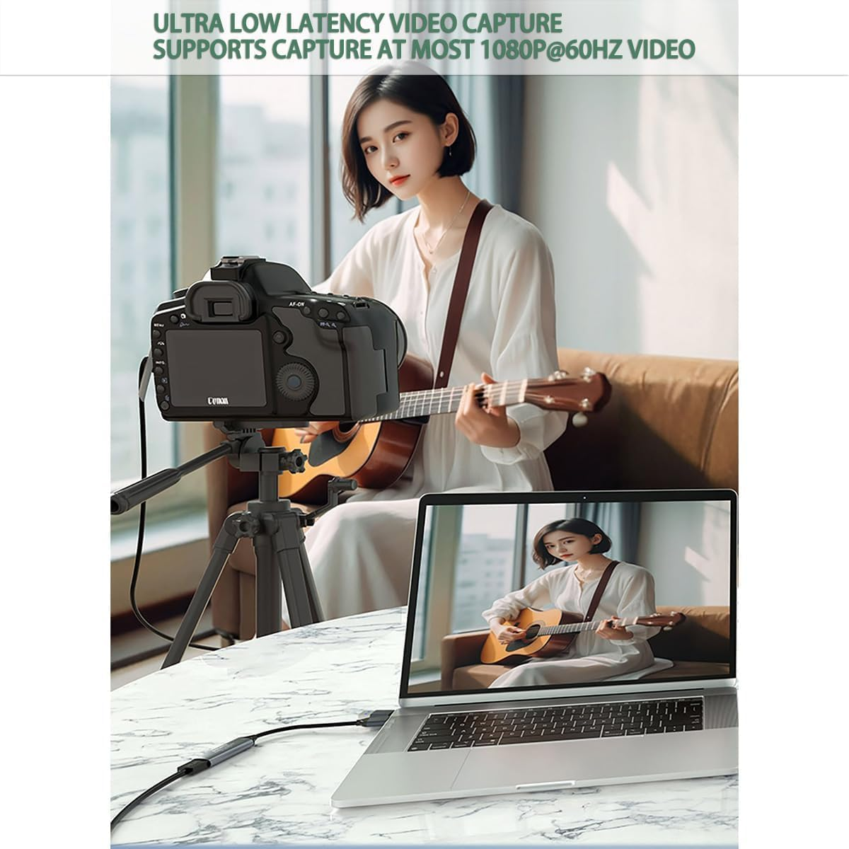 4K HDMI Capture Card, Cam Link Video Capture Card HDMI to 1080P Type-C for Windows Mac OS System for Streaming Gaming Meeting to Adjust PS3 Xbox 4 Switch image number 2