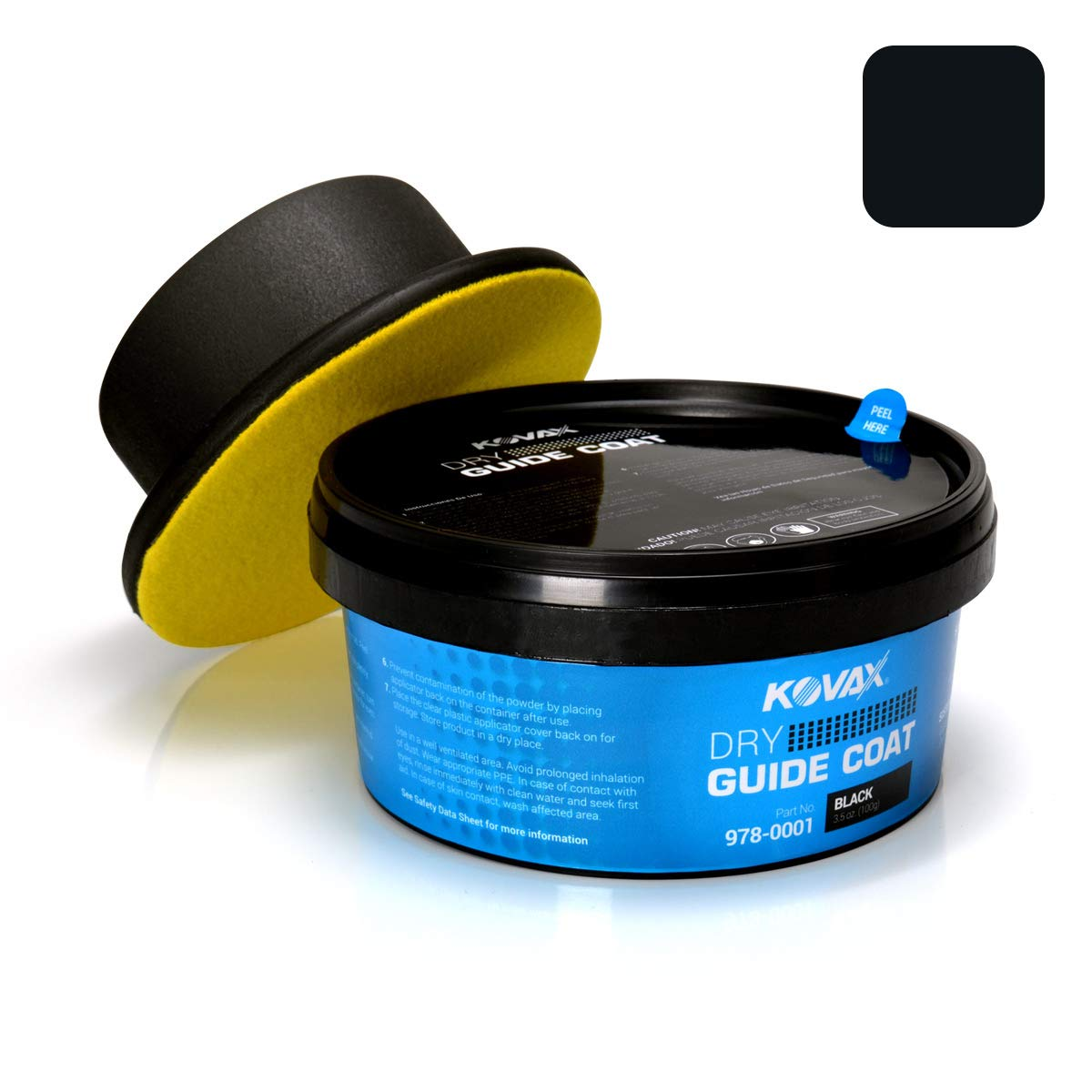 Kovax 978-0001 Dry Guide Coat Black, 100 Grams W/Applicator