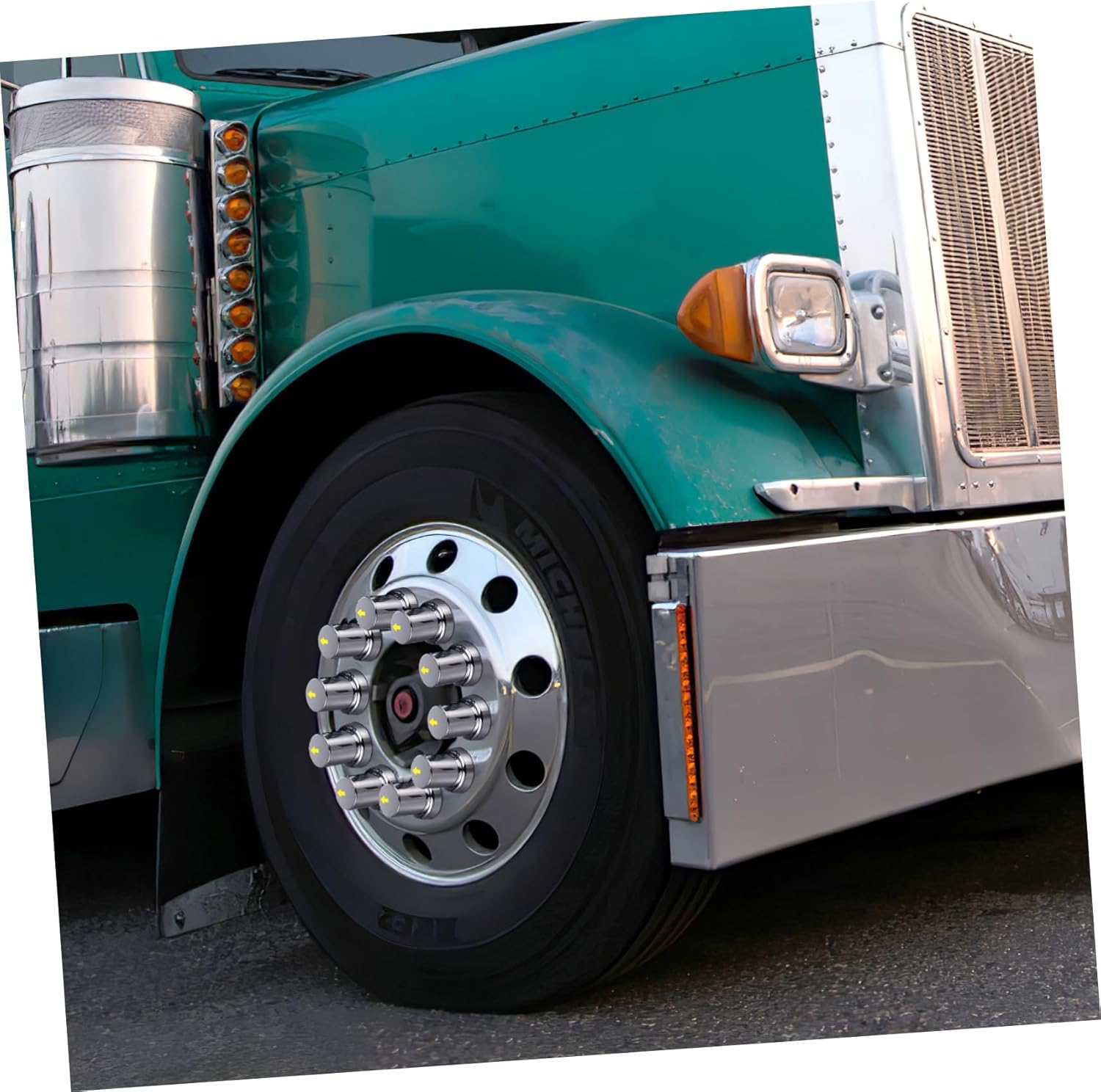 20Pcs Wheel Nut Caps for Trucks Trailers Protect Lug Nuts from Damage Easy Installation Wheel Hub Accessory image number 4