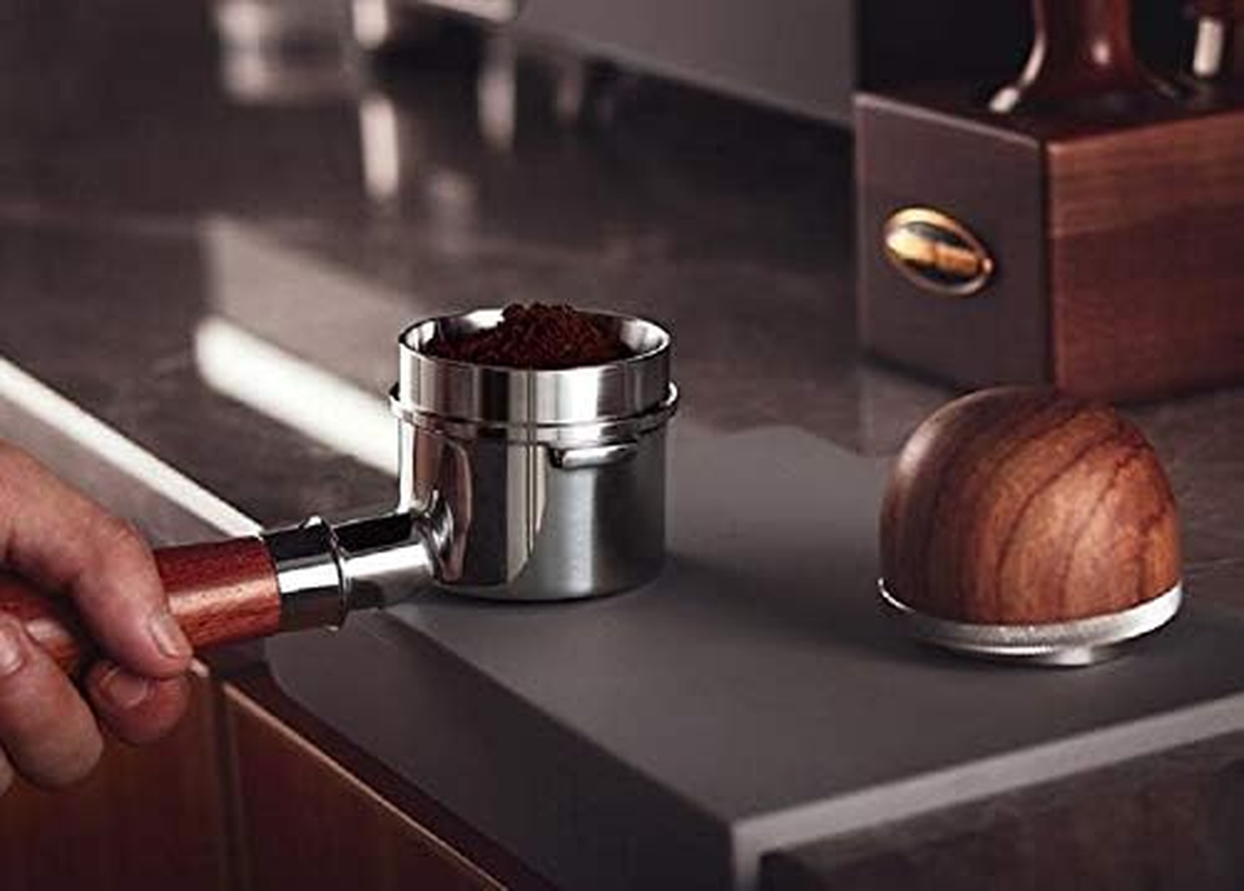 NEOUZA Stainless Steel 58Mm Coffee Espresso Dosing Funnel Ring Catcher Fits for E61 Group Coffee Machines Barista Portafilter Breville, Rancilio, Gaggia, La Pavon image number 6