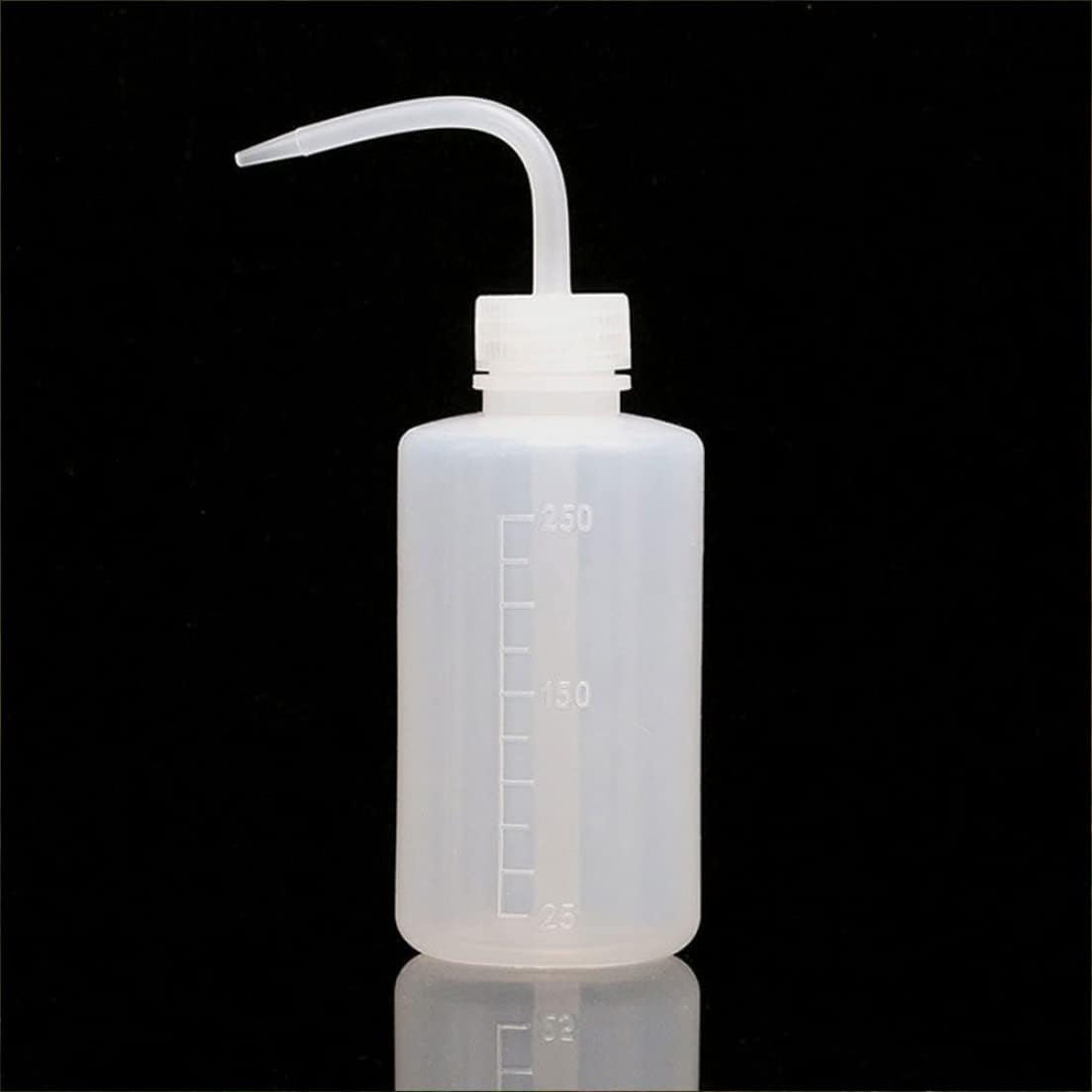 Tattoo Squeeze Bottle, 250Ml Plastic Safety Wash Bottle with Scale, Eyelash Cleaning Washing Bottle, Tattoo Wash Bottle for Tattoo Supplies