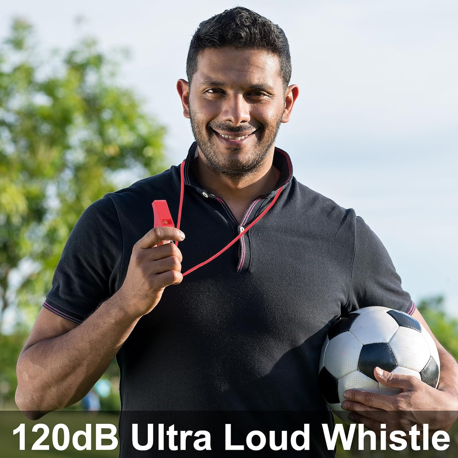 Seakii 8-Pack Colorful Plastic Whistles with Lanyards - 120Db Loud Sports Whistles for Coaches, Teachers, Emergency Kits & Events image number 4