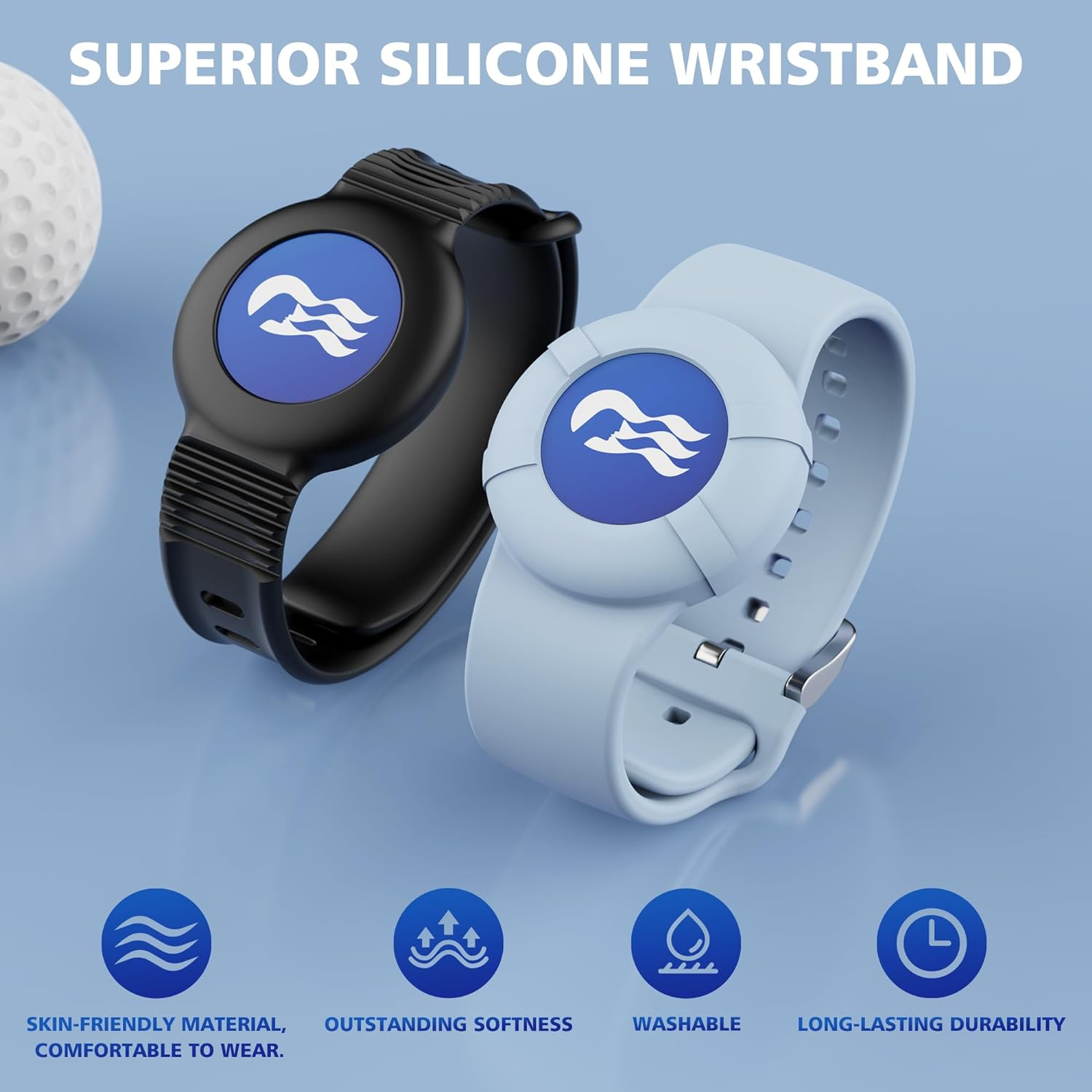 4 Packs Princess Cruise Medallion Holder, Breathable Soft Silicone Wristband for Carnival Ocean Medallion for Women Men Girls Kids Children (Black, Blue, Green, Purple) image number 5