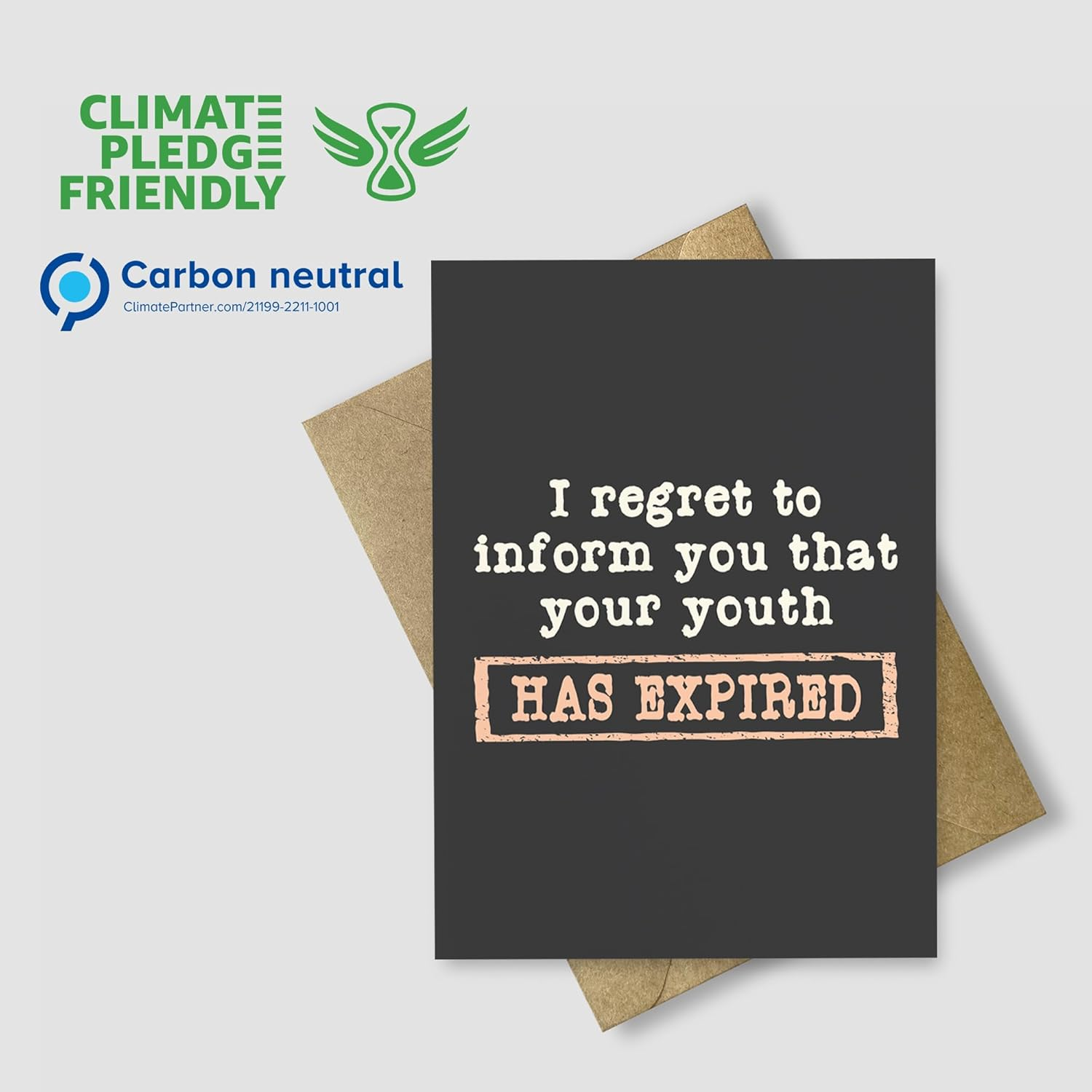 Funny Birthday Cards for Women, Men - Happy Birthday Card - Sister Birthday Card - Brother Birthday Card - 30Th, 40Th, 50Th, 60Th, 70Th, 80Th, 90Th Birthday Card - Birthday Card for Him, Her - Expired image number 1