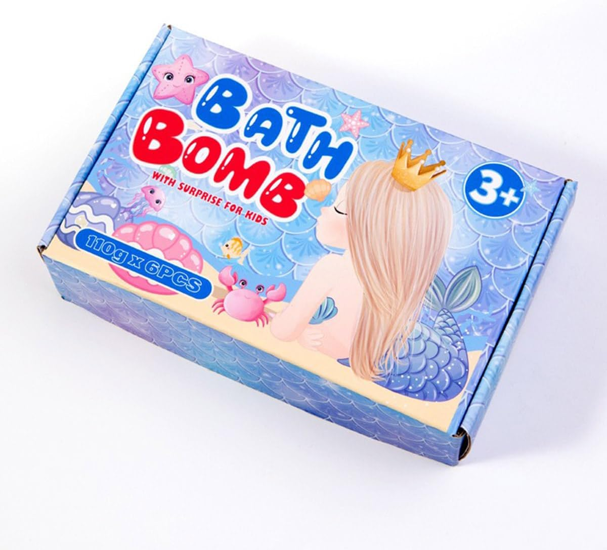 Mermaid Bath Bomb Kid, 6Pcs Shell Mermaid Bath Bomb for Girl with Surprise Inside, Bath Bombs with Mermaid Sea Shells for Girls, Bath Bomb Rich in Essential Oil, Organic Safe Bath Bomb Set (Sea Shell) image number 5