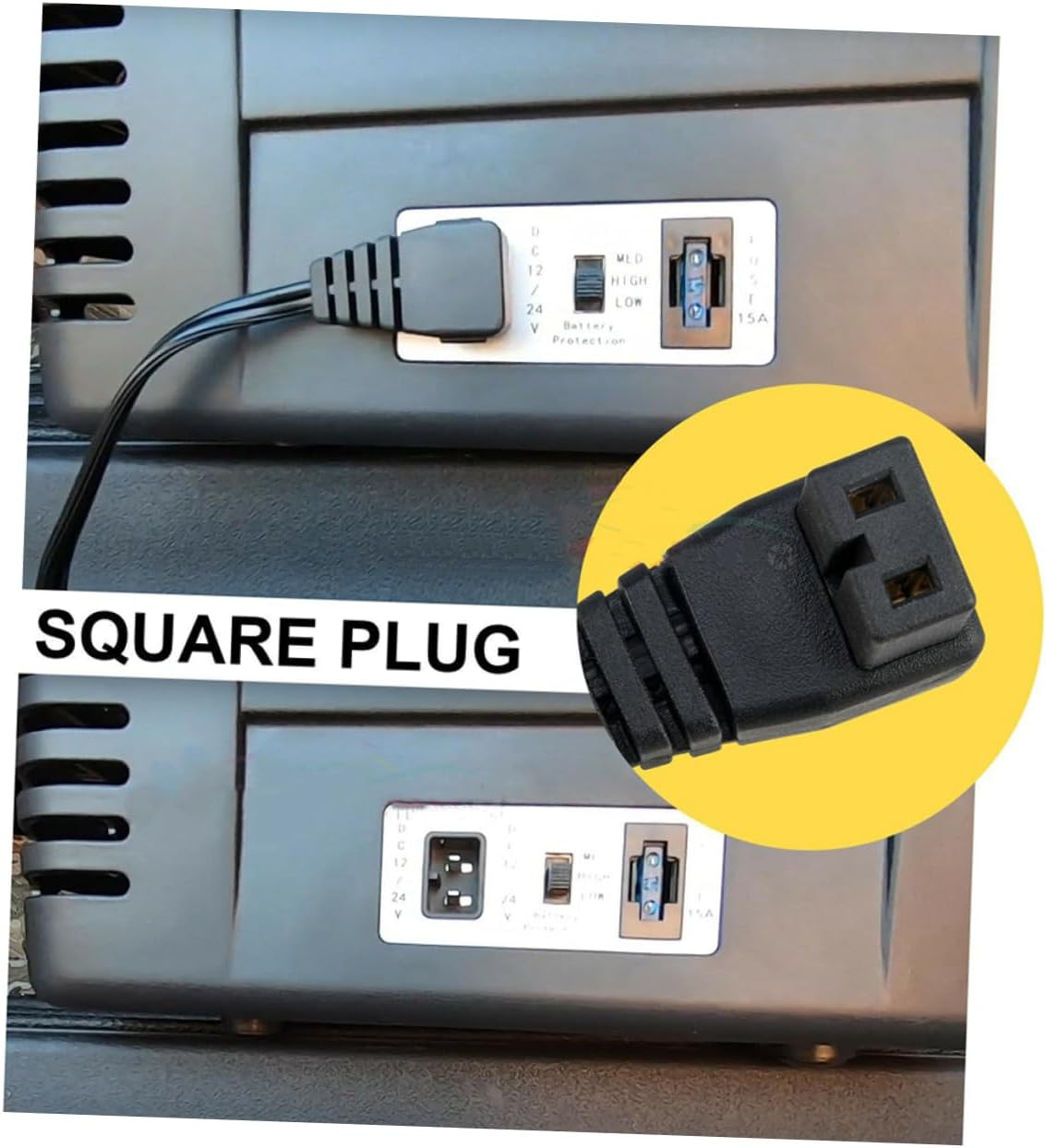 PRETYZOOM Car Mini Fridge Power Cable Strip of Power Extension Cord for Vehicle Refrigerators Design Compatible Car Coolers and Lighters image number 6