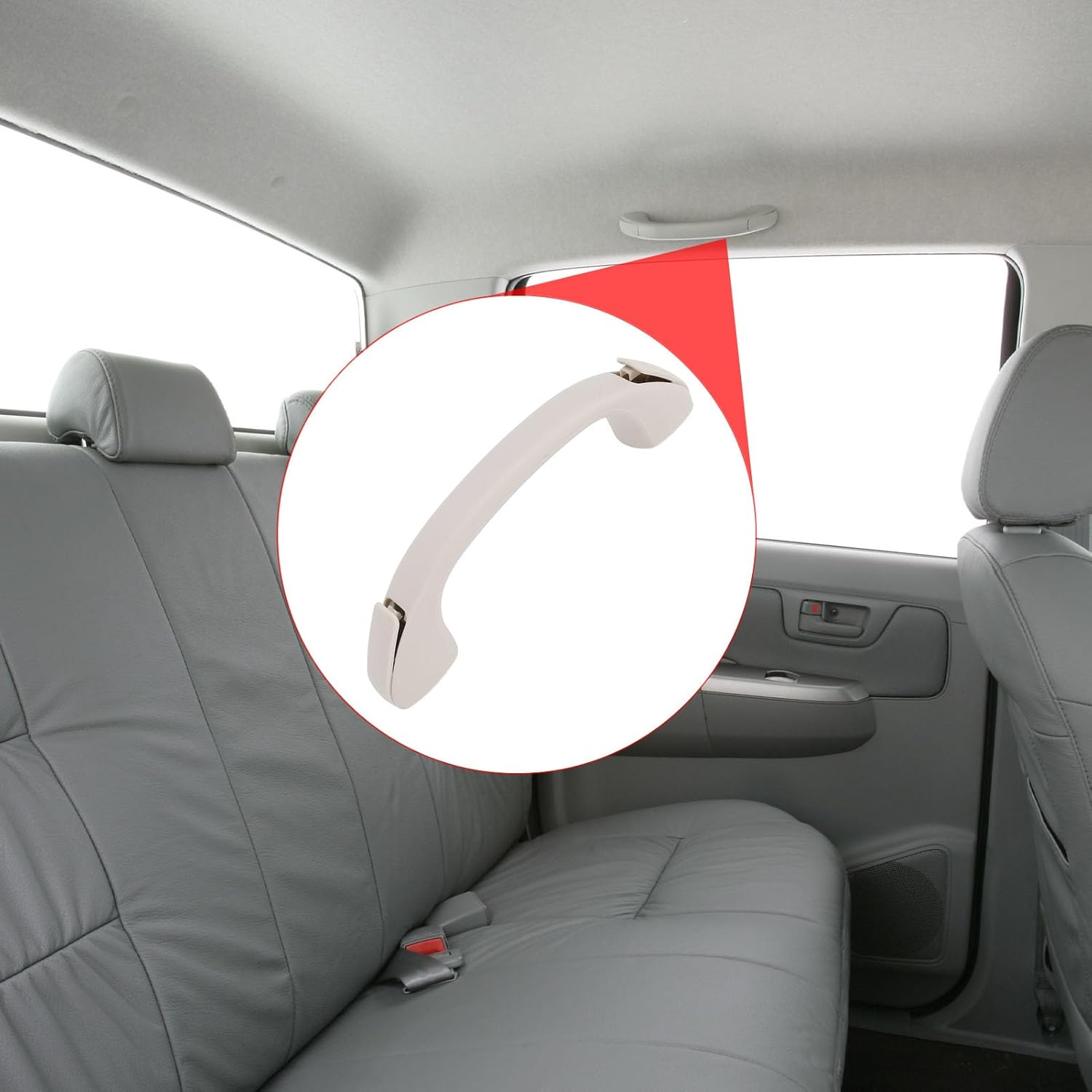 4PCS Car Interior Roof Handle, Inner Roof Grab Handle for Hilux 2005-2015, Auto Ceiling Pull Armrest Handle Interior Handrail, OEM 74611 0K040 image number 3