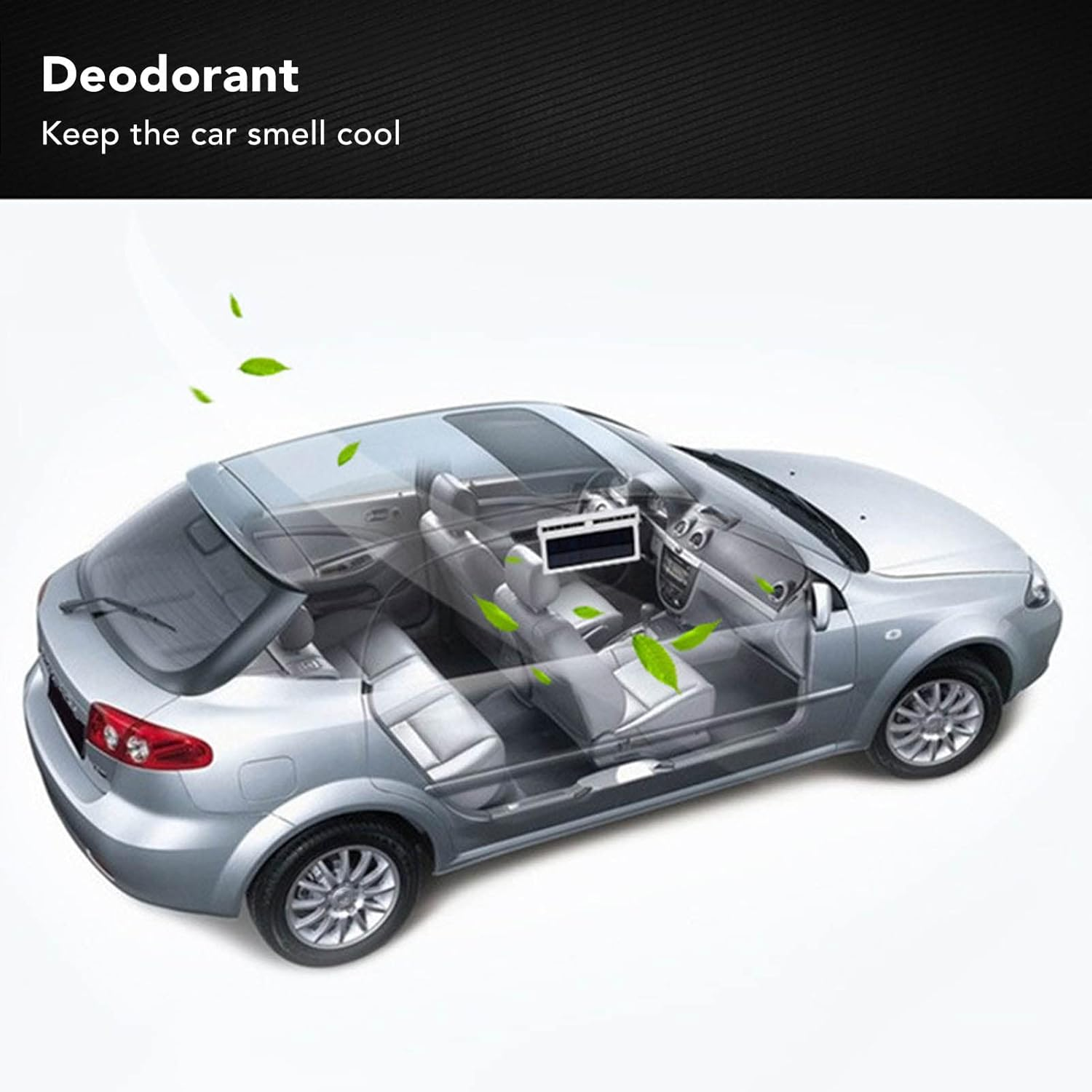 Car Exhaust Fan, Solar Powered Car Ventilator, with Three Air Outlet, Car Radiator Cooling Fan for Car Cooling Solar Auto Ventilation Fan, Eliminate the Peculiar Smell inside the Car image number 1