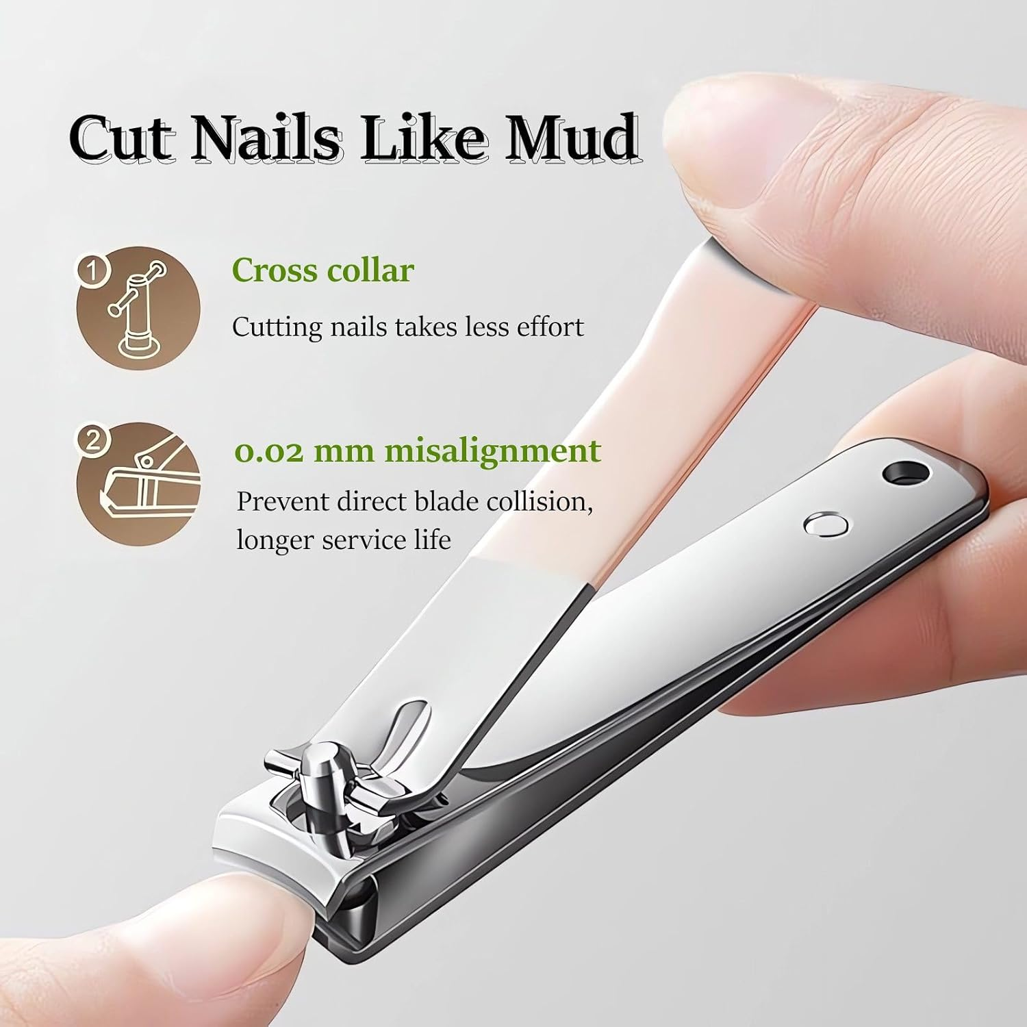 4 Pcs Manicure Set Stainless Steel Nail Clippers, Beauty Tool Portable Set Professional Grooming Kits, Travel Nail Kit for Men and Women (Gradient Pink) - Champagne Gold Pro image number 4