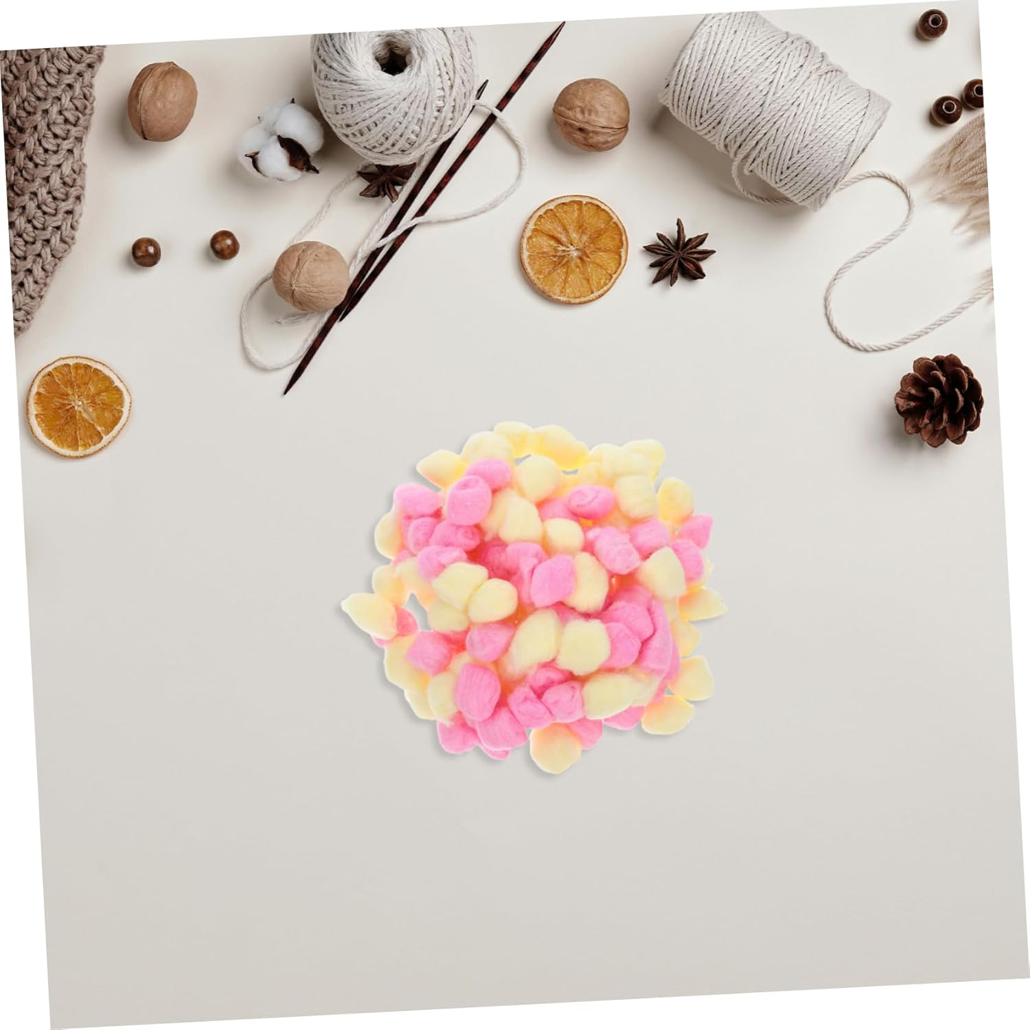 SHINEOFI 500Pcs Colored Cotton Balls Pom Poms for Crafts DIY Accessories Small Craft Balls in for Handmade Projects and Boys and Girls Activities image number 6