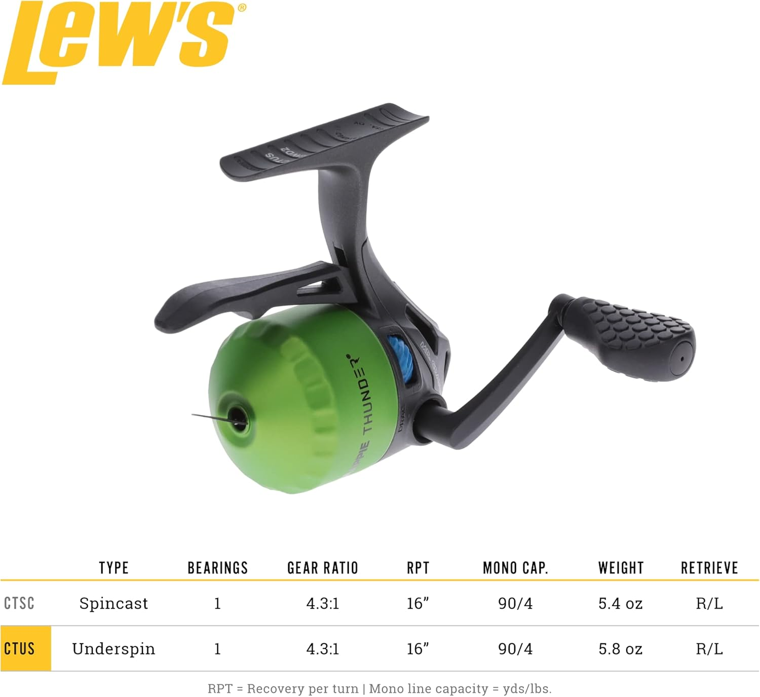 Lew'S Crappie Thunder Underspin