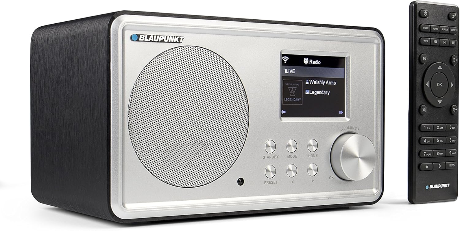Blaupunkt IR 20 Internet Radio, Digital Radio, Colour Display, Aux In, Alarm Clock, Black image number 4