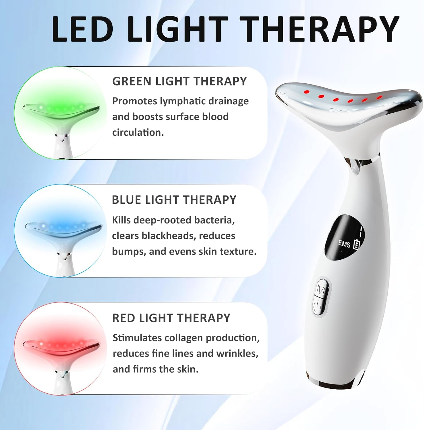 Roobuck EMS Face Lifting Massager for Face & Neck - Portable Anti-Wrinkle Skin Tightening Device, Beauty Therapy Tool for Daily Skincare & Full Body Use image number 2