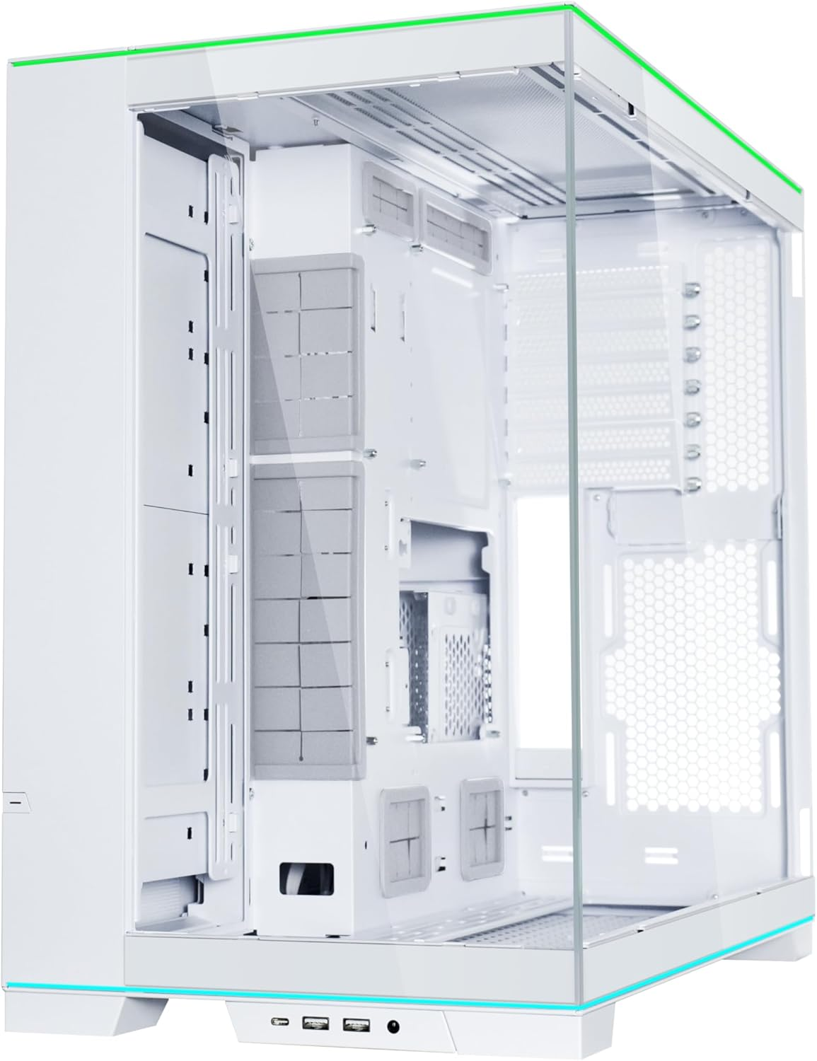 Lian Li PC-O11DERGBW Evo RGB Dynamic Evolution Tempered Glass Case, White image number 1