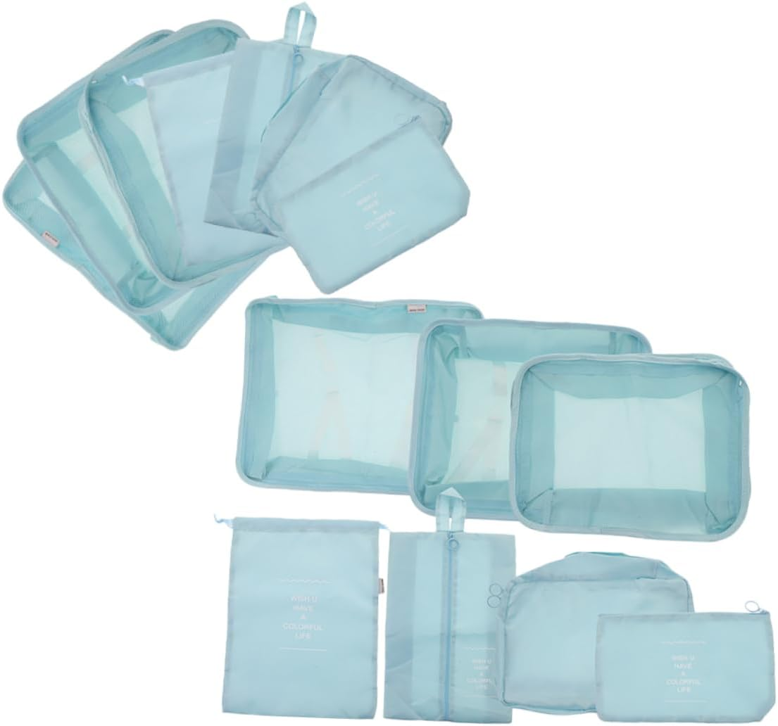 Veemoon 14Pcs Travel Storage Bag Lightweight Packing Cubes for Clothes Shoes Compression Bags Organizer Set Suitcase image number 2