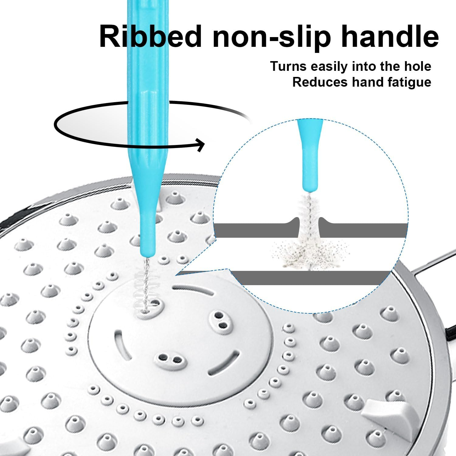 20-Pack Shower Head Cleaner Kit, Multifunctional Anti-Clogging Shower Nozzle Cleaning Brushes & Picks for Small Holes Gaps Window Faucets Bathroom Home image number 2