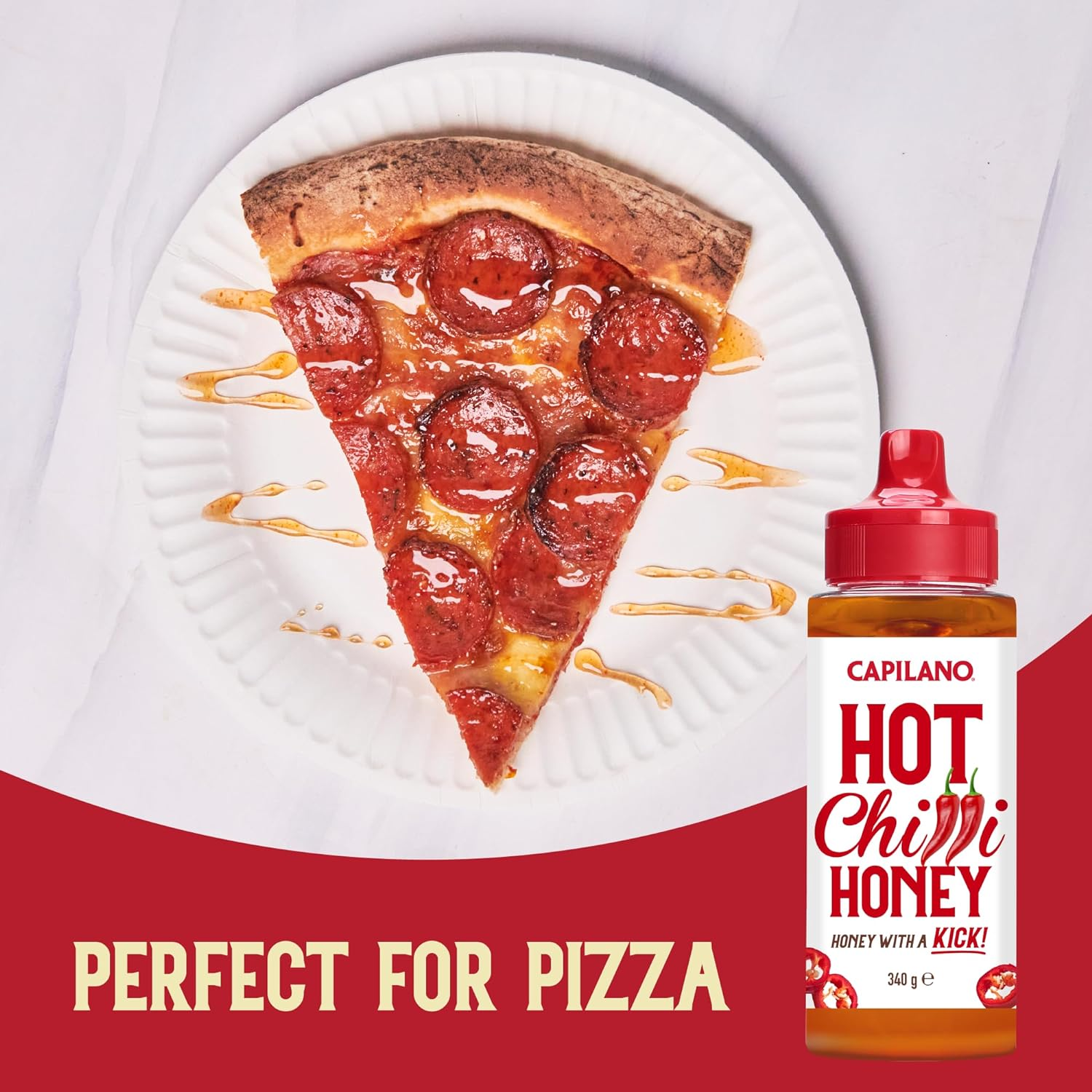 Capilano Hot Chilli Honey, 100% Pure Australian Honey with Habanero Chilli, Premium Honey, Spicy Honey Squeeze Bottle, 340G image number 5