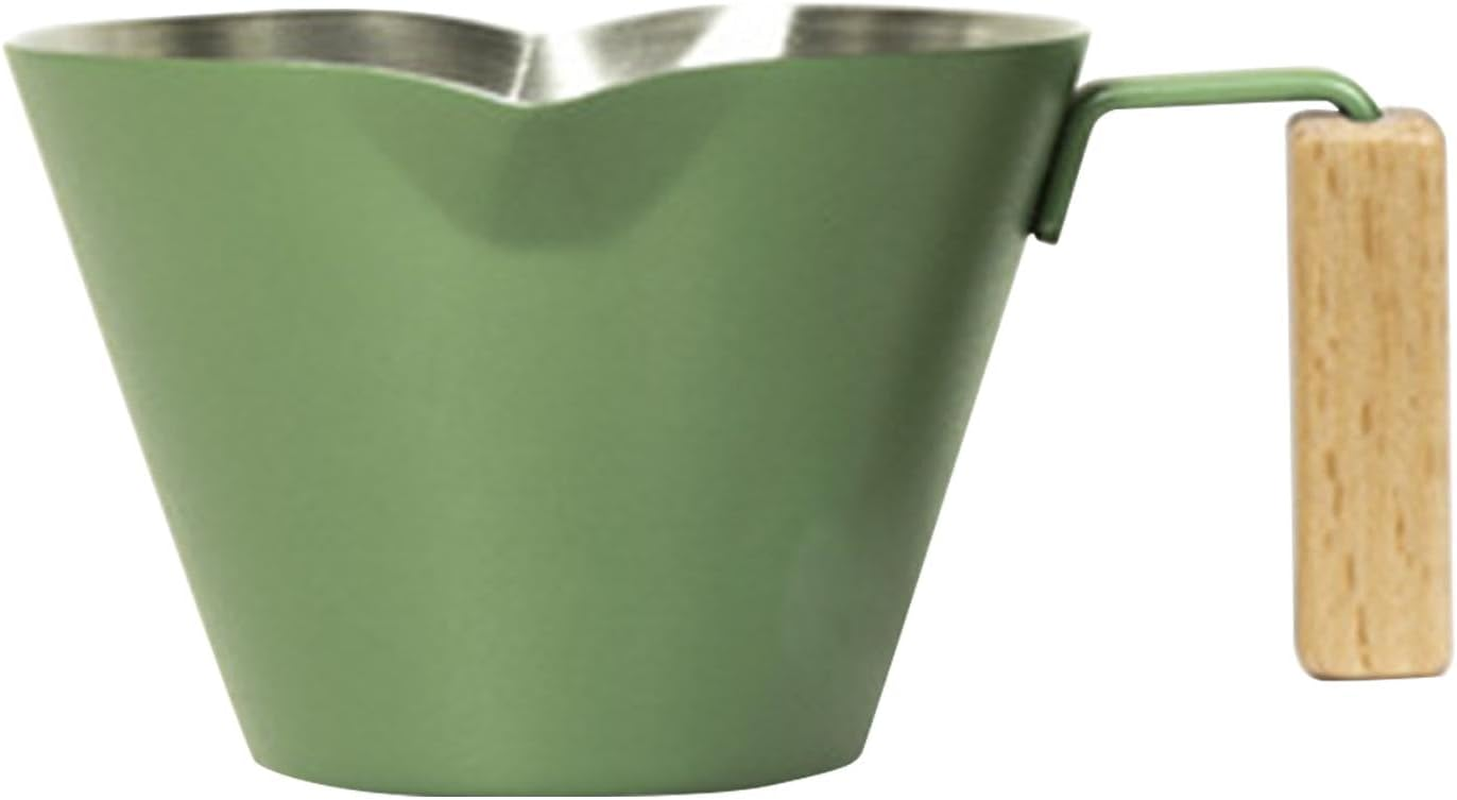 Espresso Dosing Cup - 100Ml Coffee Measuring Cup - Espresso Shot Pitcher, Double Spout Metal Measuring Cup, Stainless Steel Pouring Cup for Tea, Bar, Milk