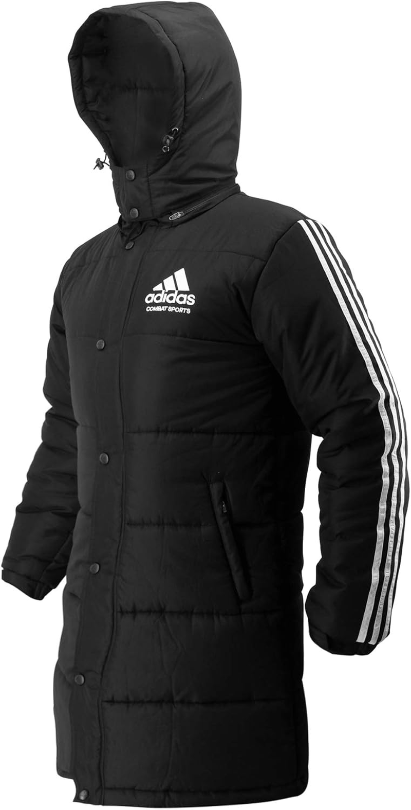Adidas Combat Sports Winter Long Parka Coat - Black image number 5