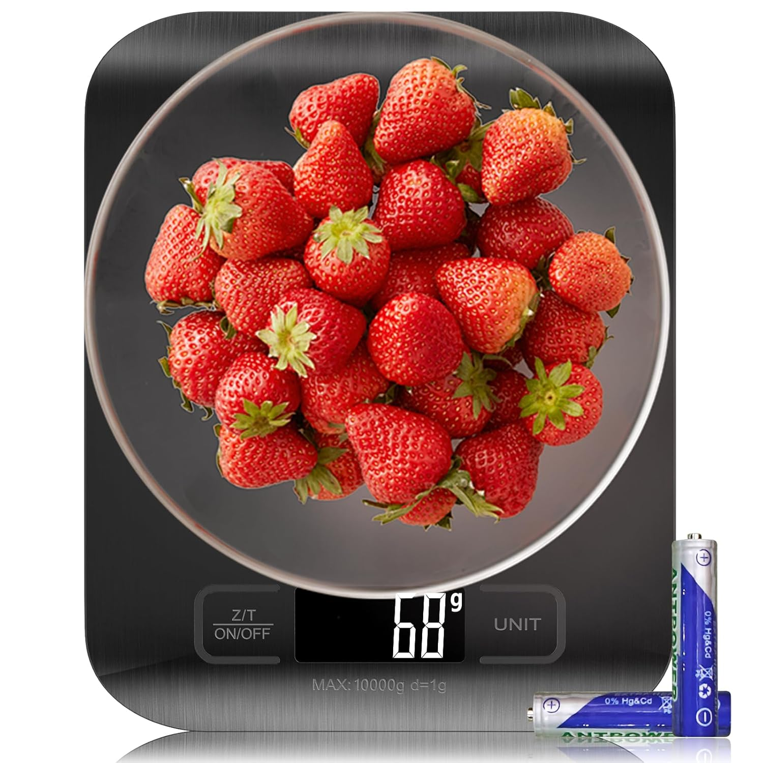 Geeric Food Scale, Digital Kitchen Scale 22Lb/10Kg Capacity, 6 Units with Tare Function Food Scale for Cooking, Baking,Meal Prep