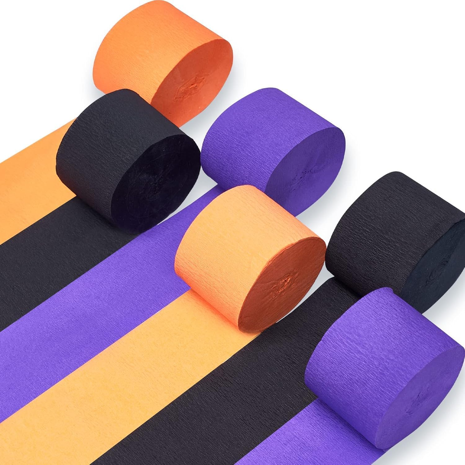 Purple Crepe Paper Streamers - 6 Rolls Party Streamers for Various Festival Party Decorations