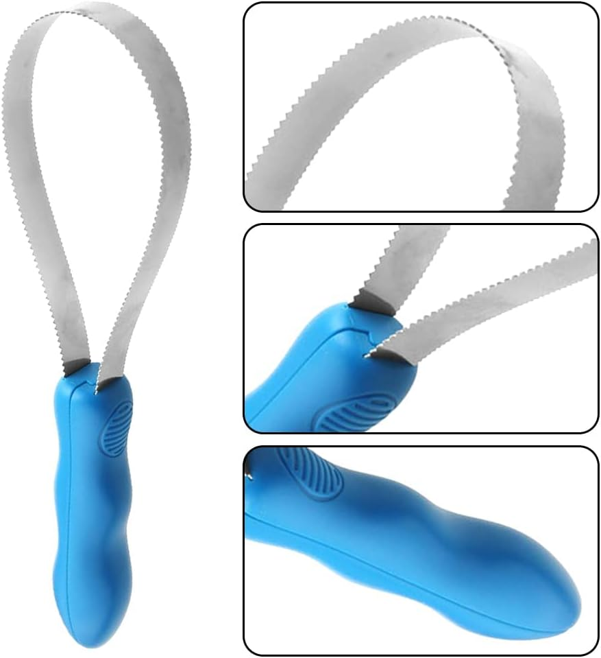 Dual-Sided Dog Shedding Blade,Dog Deshedding Loop Brush,1Pc Dog Shedding Brush,Dual-Sided Stainless Steel Deshedding Tool,Dual-Sided Shedding Blade Shedding Blade Dog Hair Brush Horse Shedding Tool image number 4